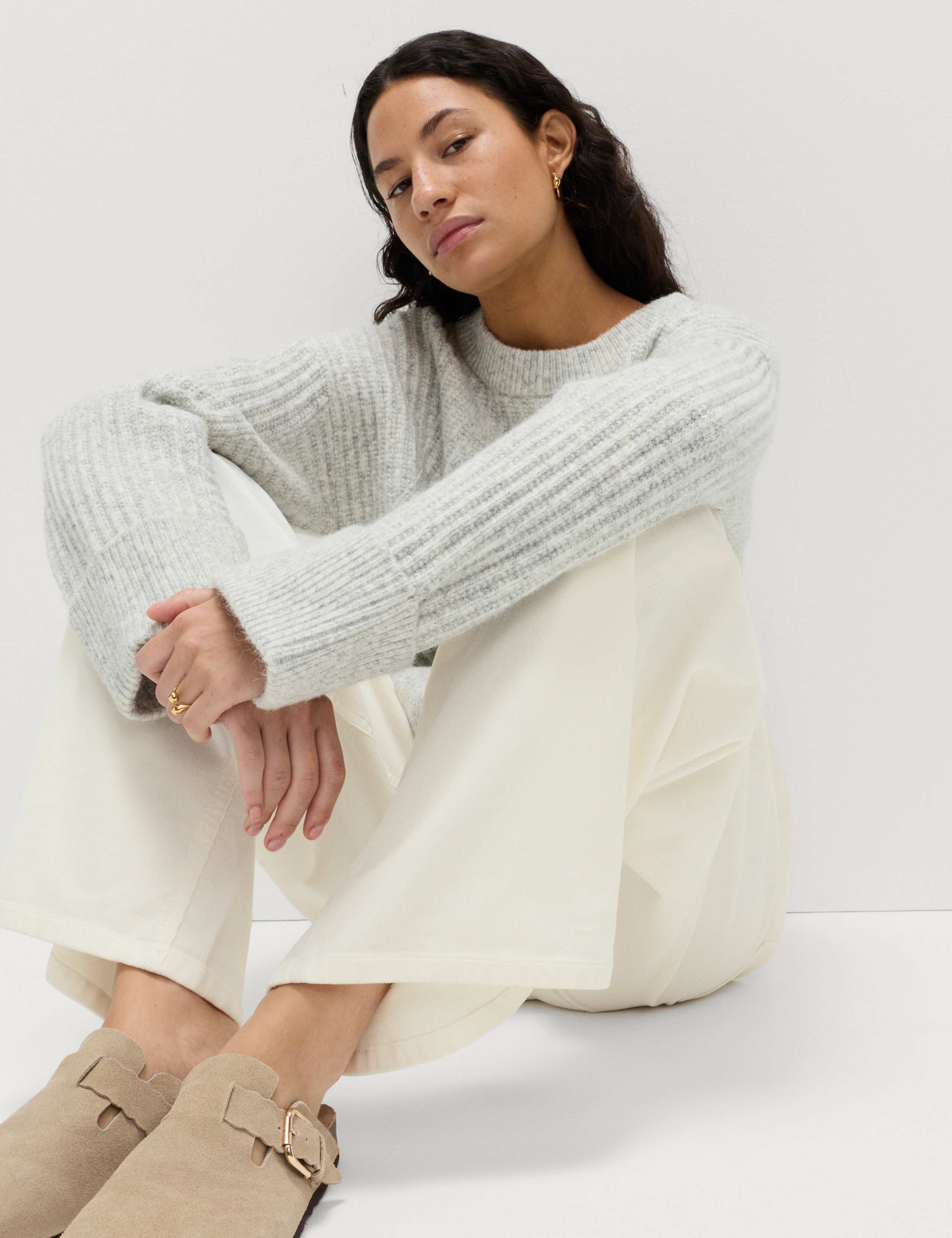 Cotton Rich Cord Wide Leg Trousers 6 of 6