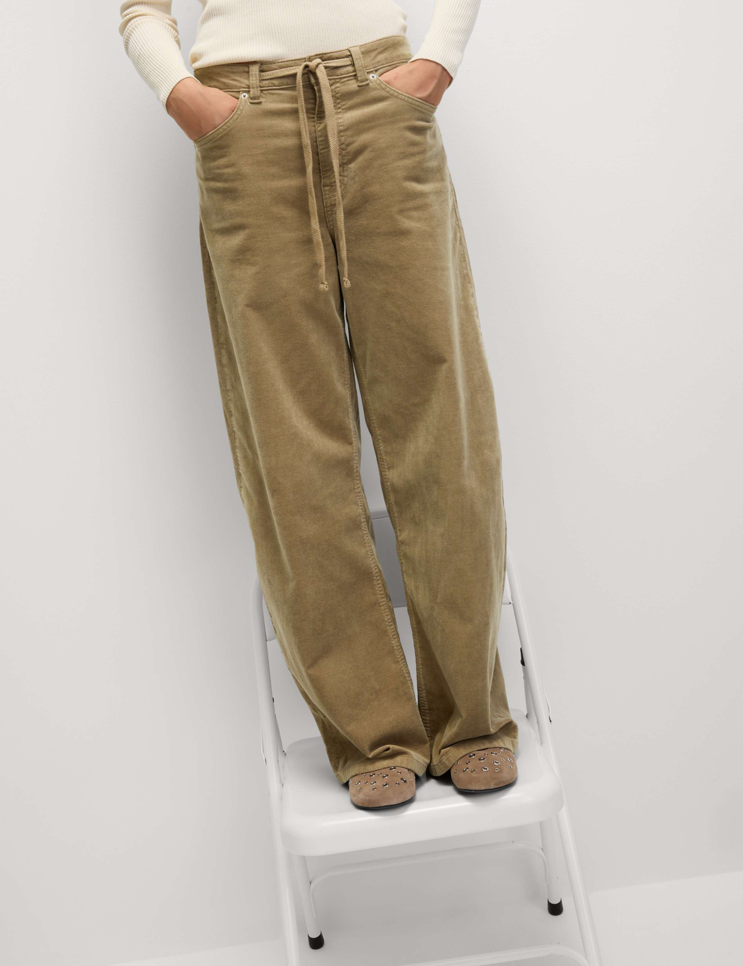 Cotton Rich Cord Wide Leg Trousers 7 of 7