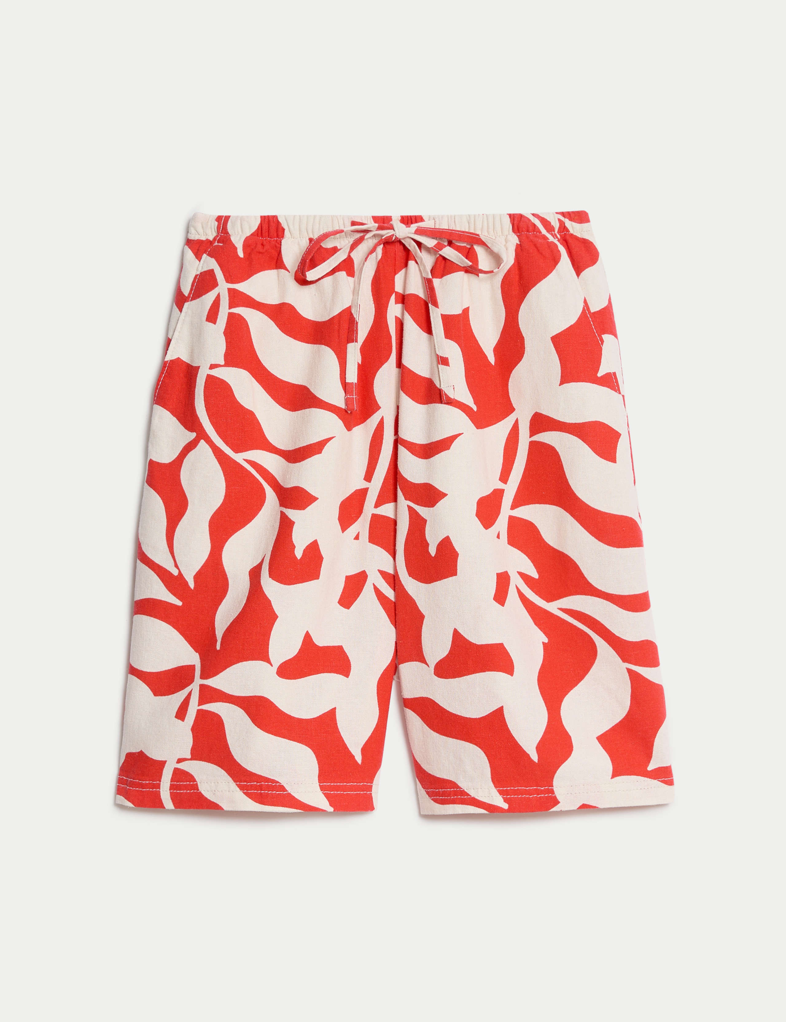 Linen Rich High Waisted Shorts 2 of 5