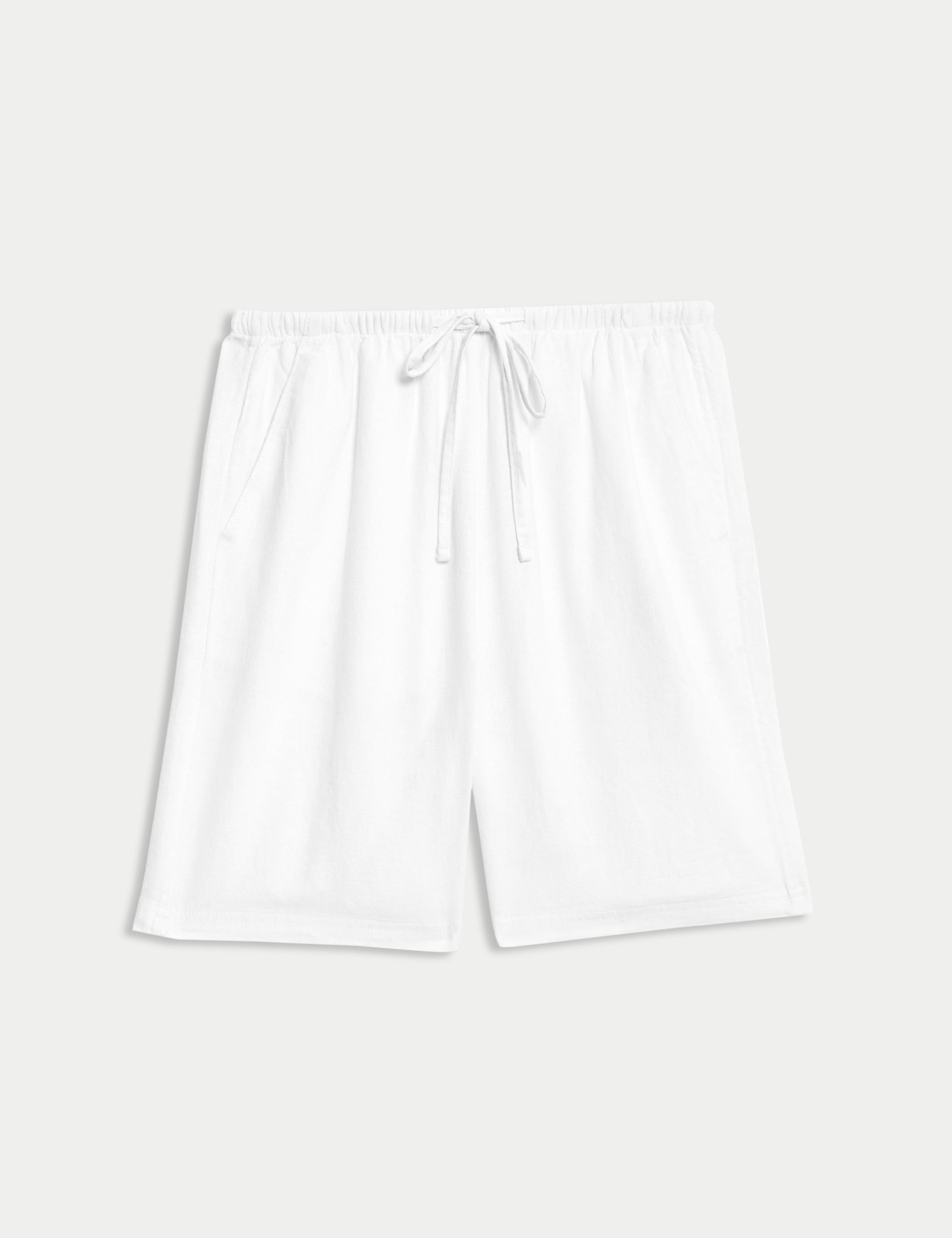 Linen Rich High Waisted Shorts 2 of 5