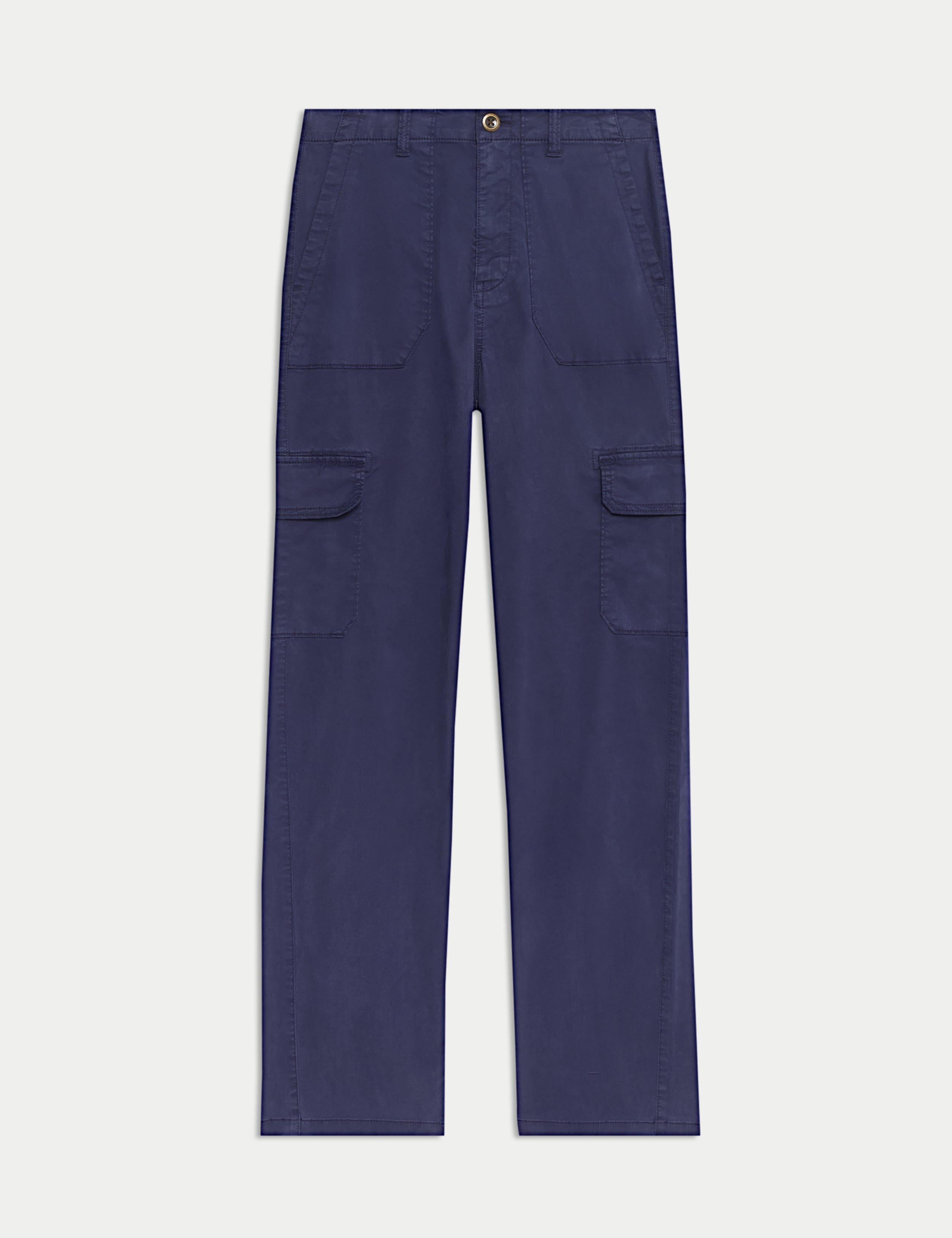Lyocell Rich Cargo Straight Leg Trousers 2 of 6