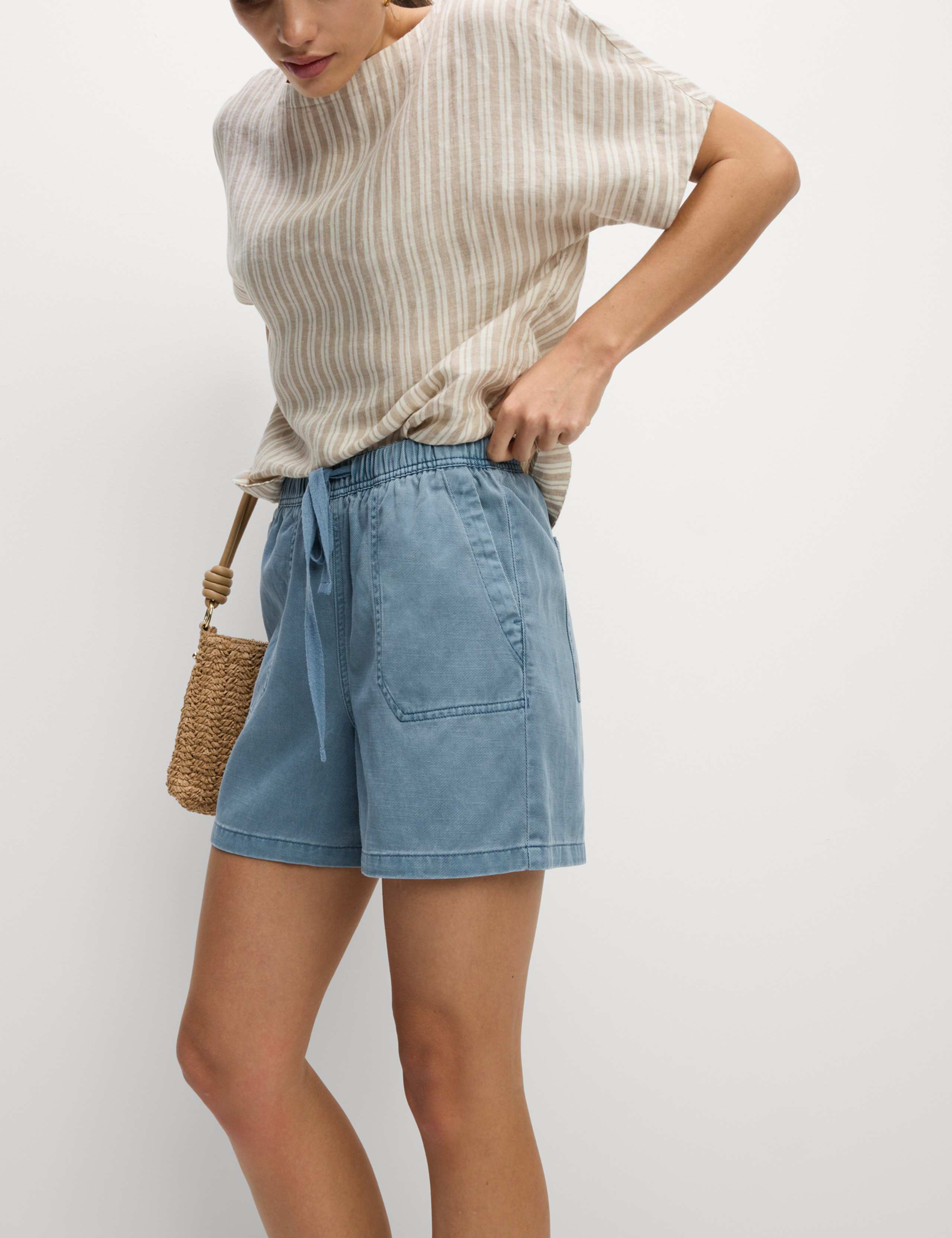 Cotton Blend Garment Dye Shorts 5 of 5