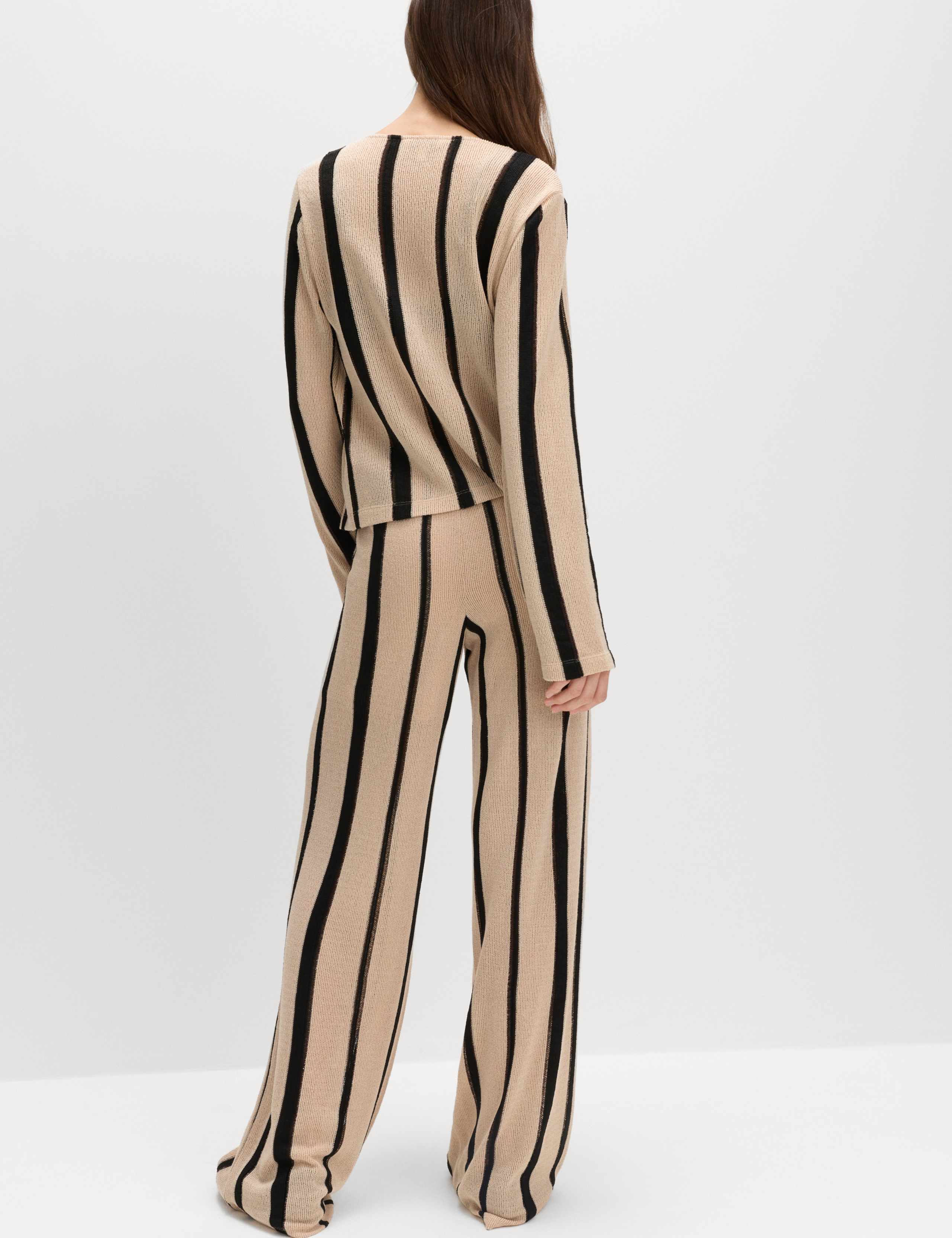 Striped Wide Leg Trousers 4 of 5