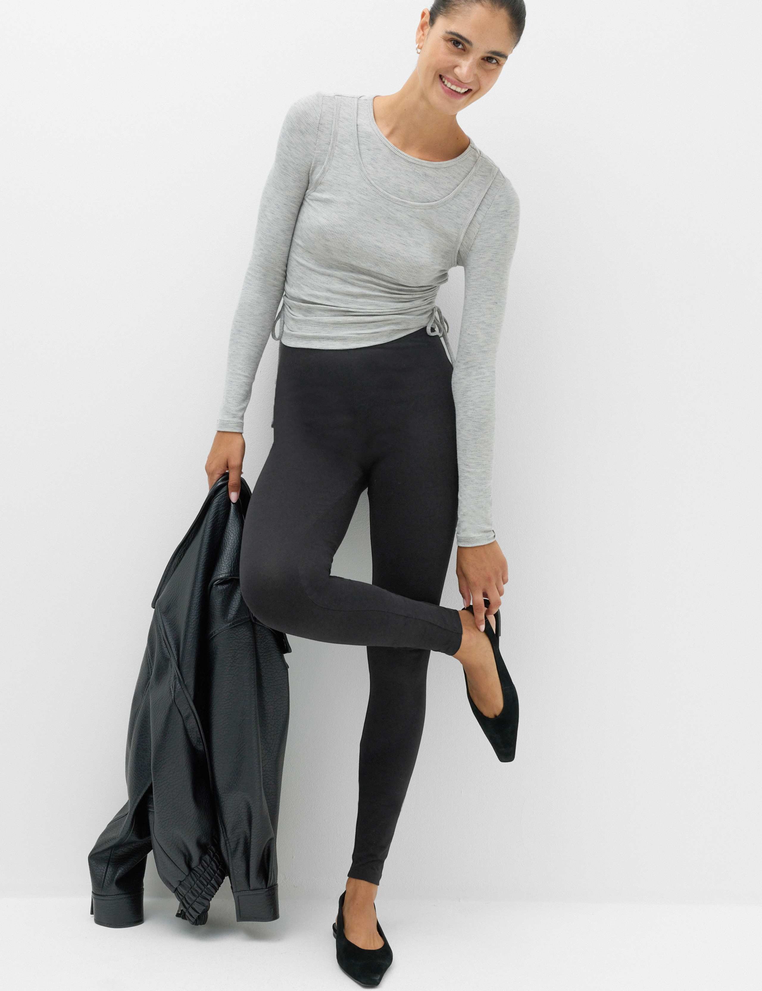 2 Pack Skinny Ankle Grazer Leggings 2 of 6