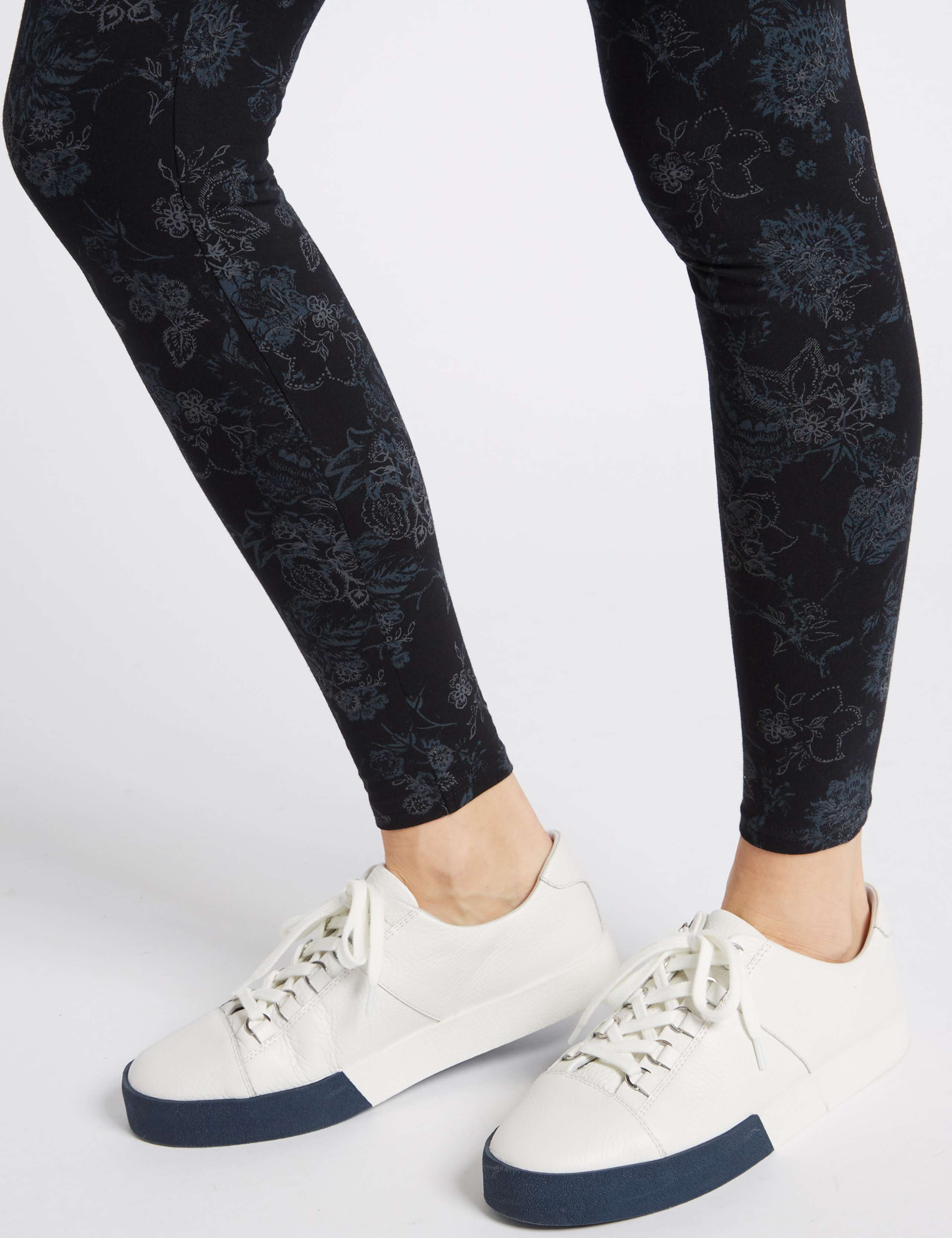 Cotton Rich Floral Print Leggings 6 of 6