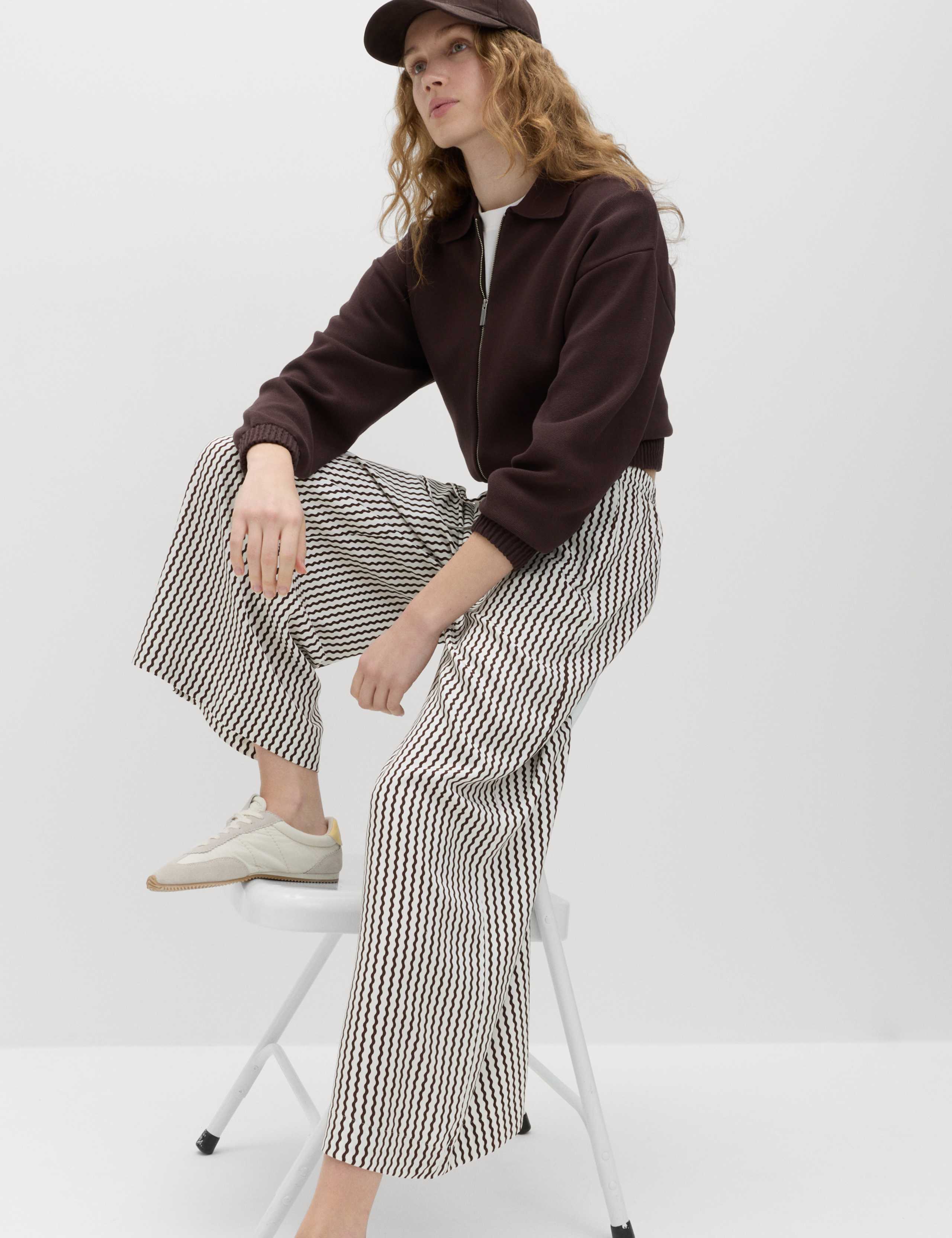 Printed Pull On Wide Leg Culottes 4 of 6