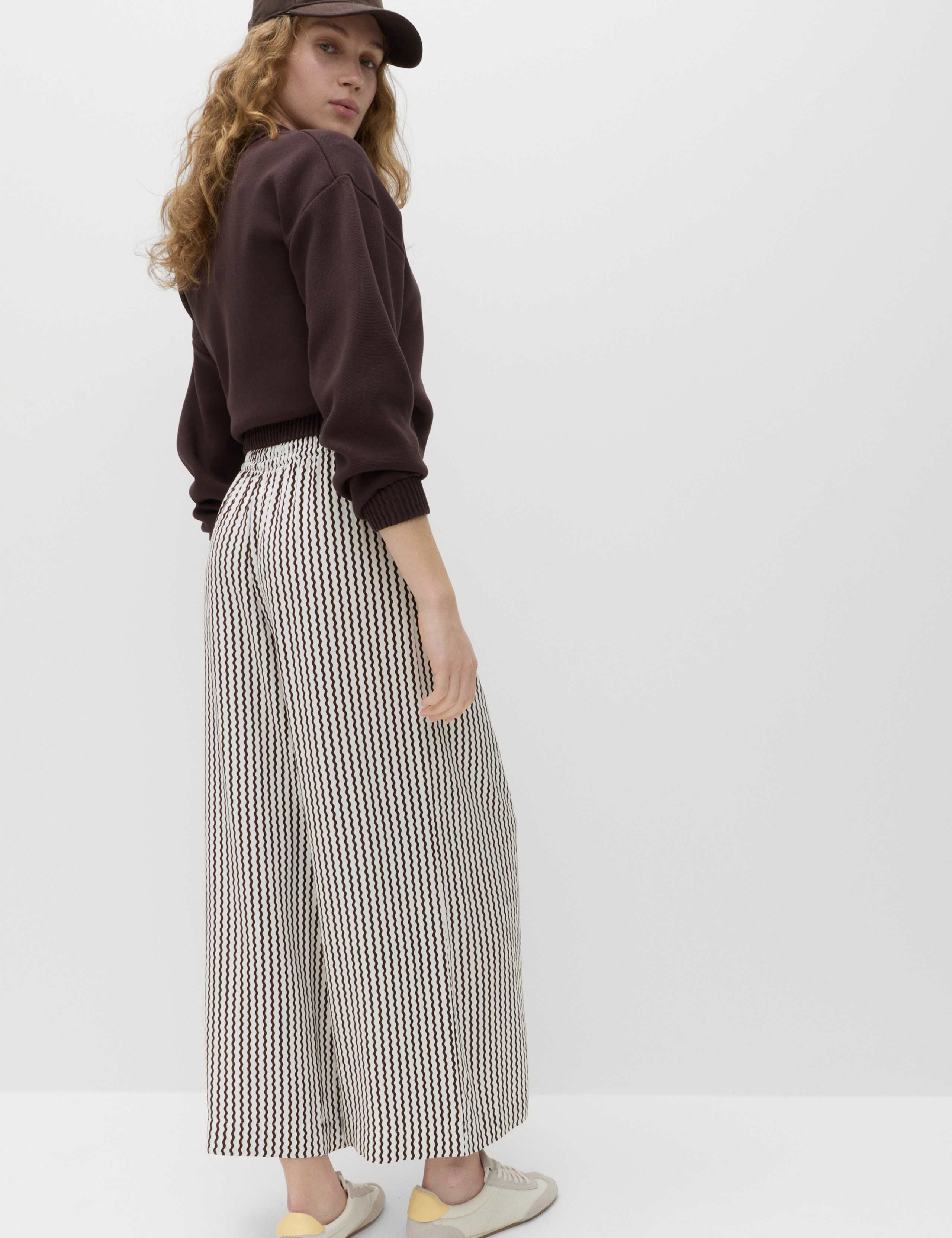 Printed Pull On Wide Leg Culottes 5 of 6