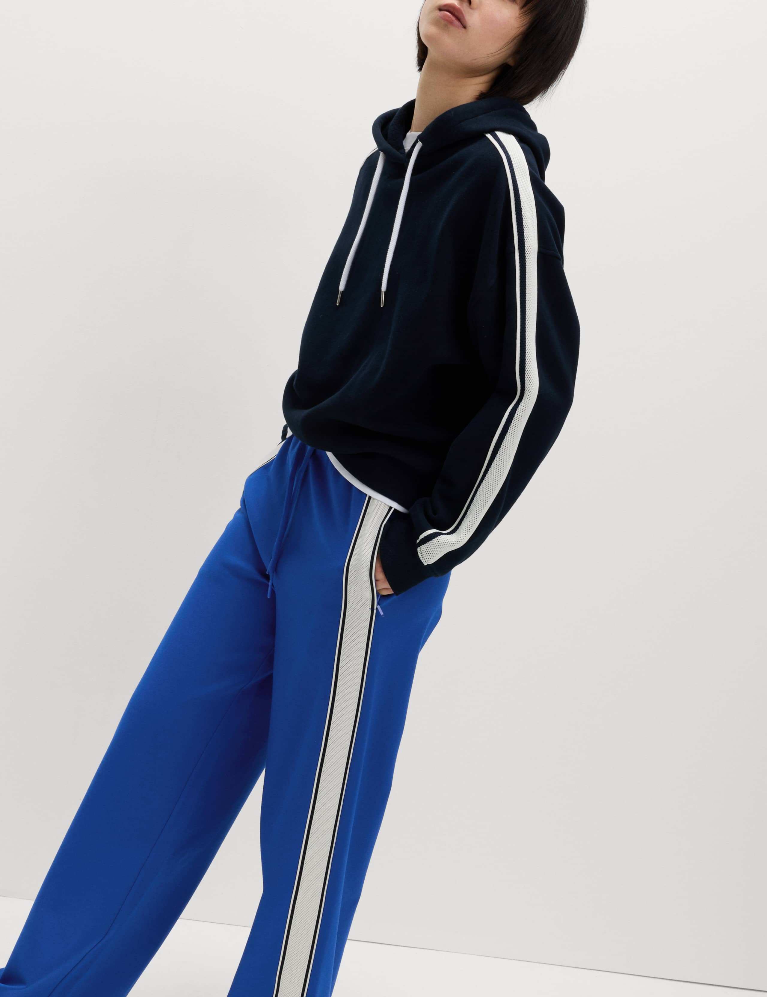 Jersey Side Stripe Wide Leg Trousers 5 of 6