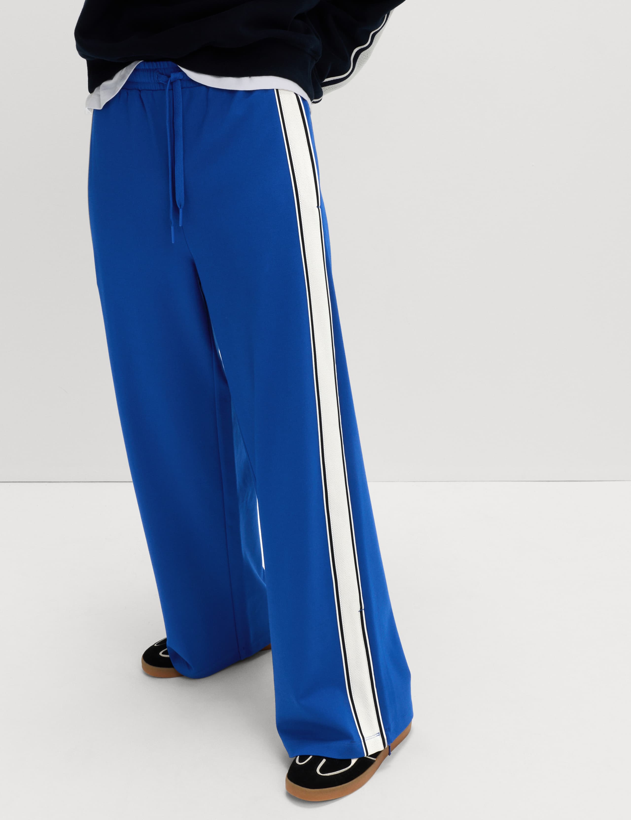 Jersey Side Stripe Wide Leg Trousers 6 of 6