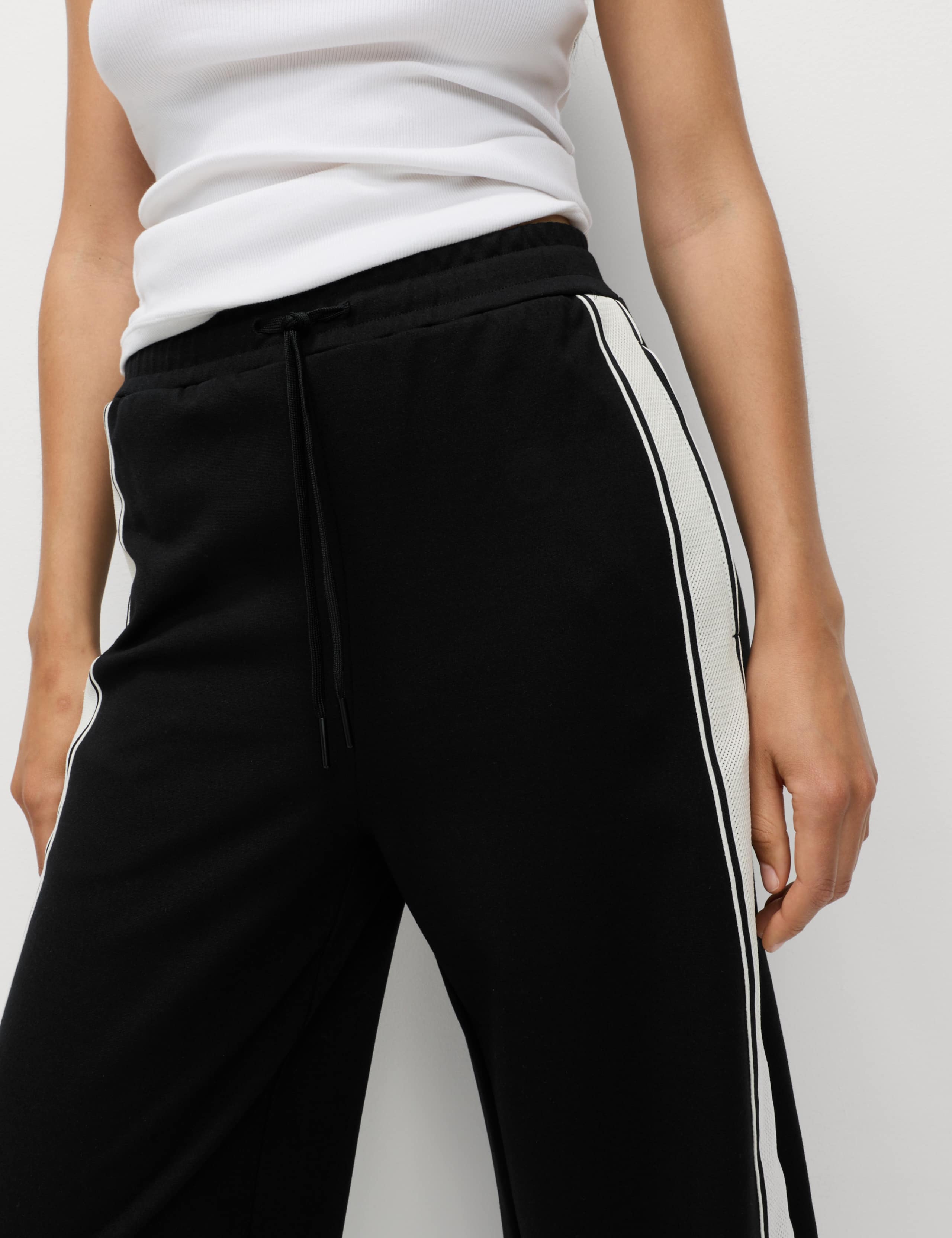 Jersey Side Stripe Wide Leg Trousers 3 of 6