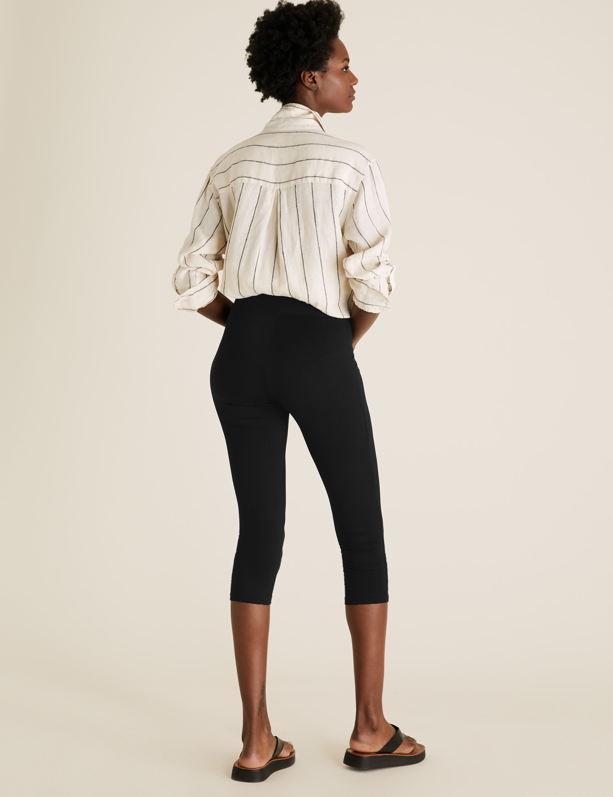 High Waisted Cropped Leggings 4 of 5