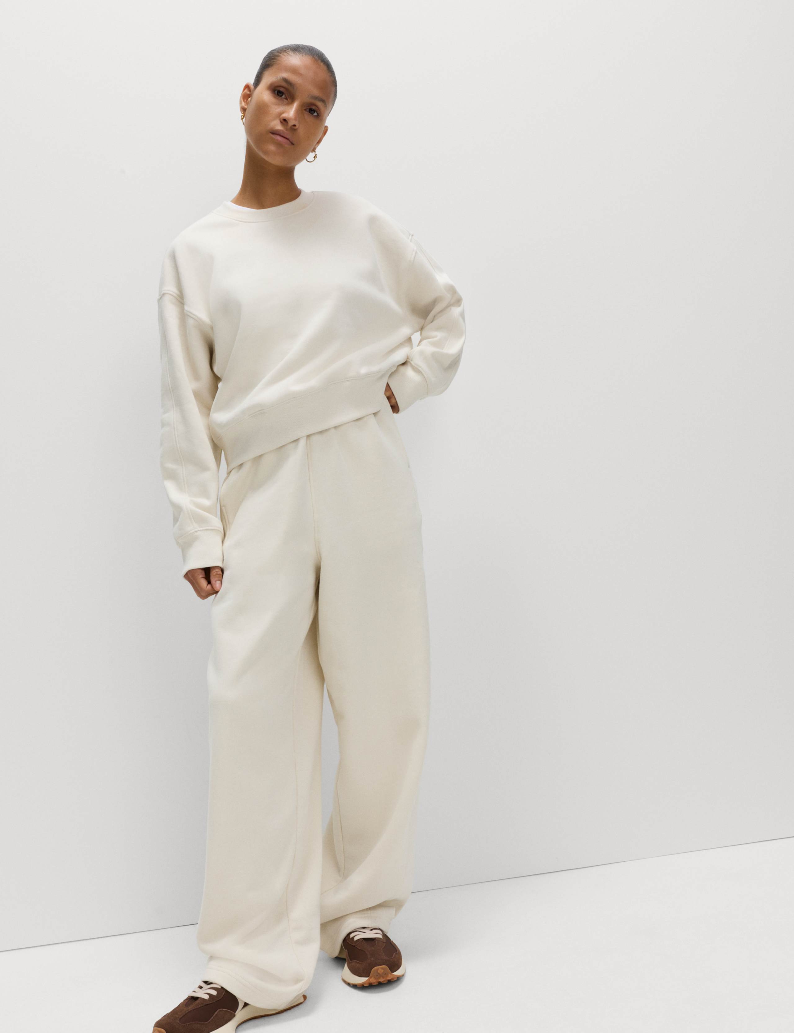 Pure Cotton Slouchy Relaxed Joggers 3 of 6