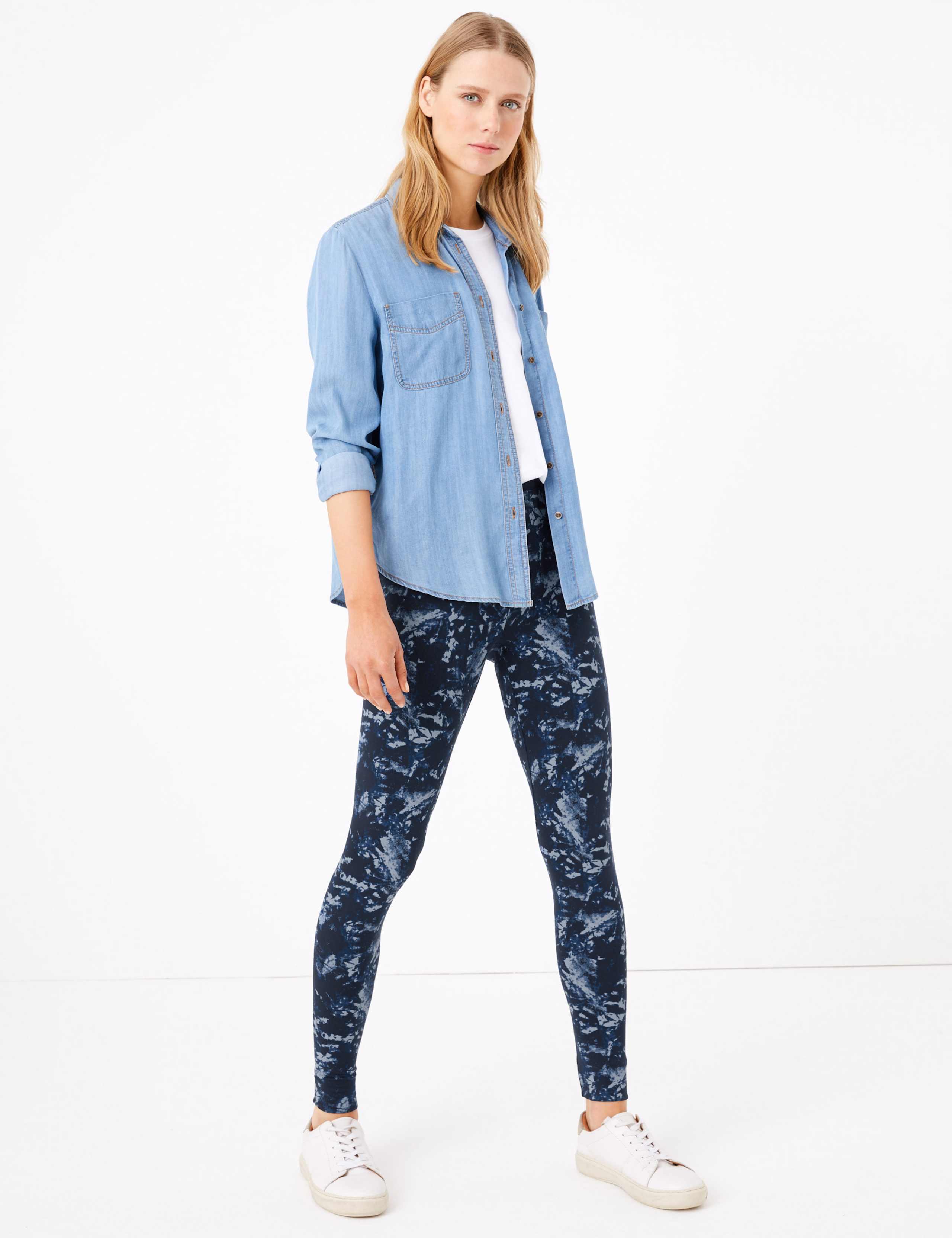 Jersey Tie Dye High Waisted Leggings 1 of 5