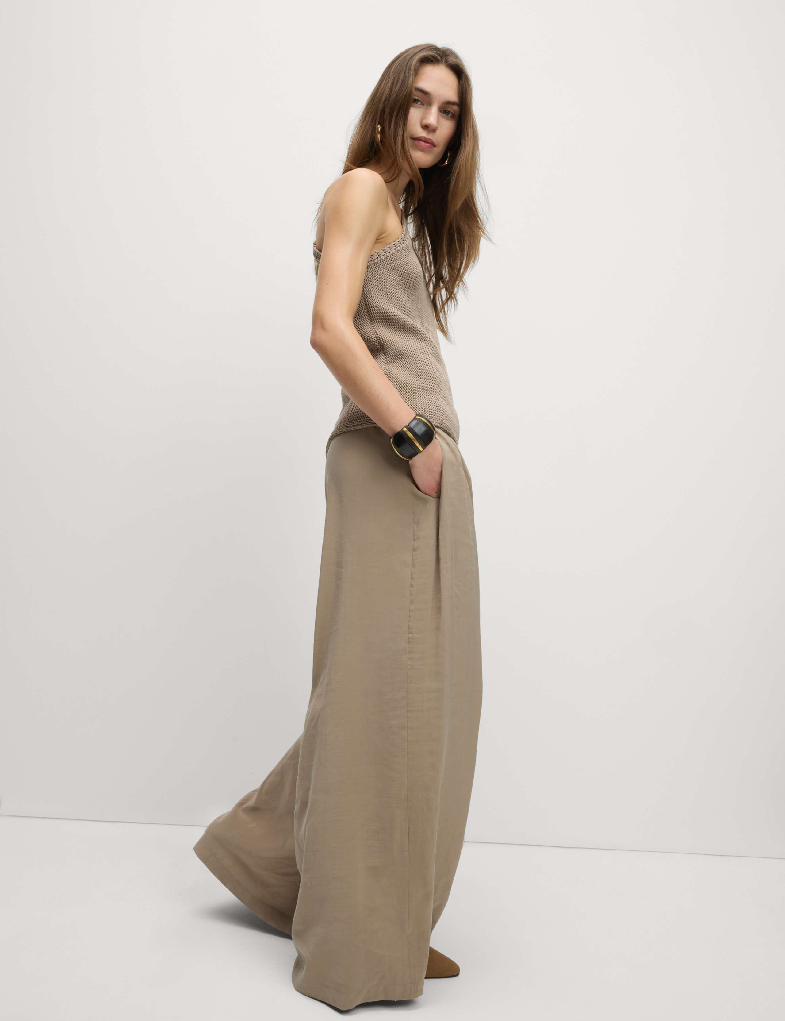 Pleated Palazzo Trousers 5 of 5