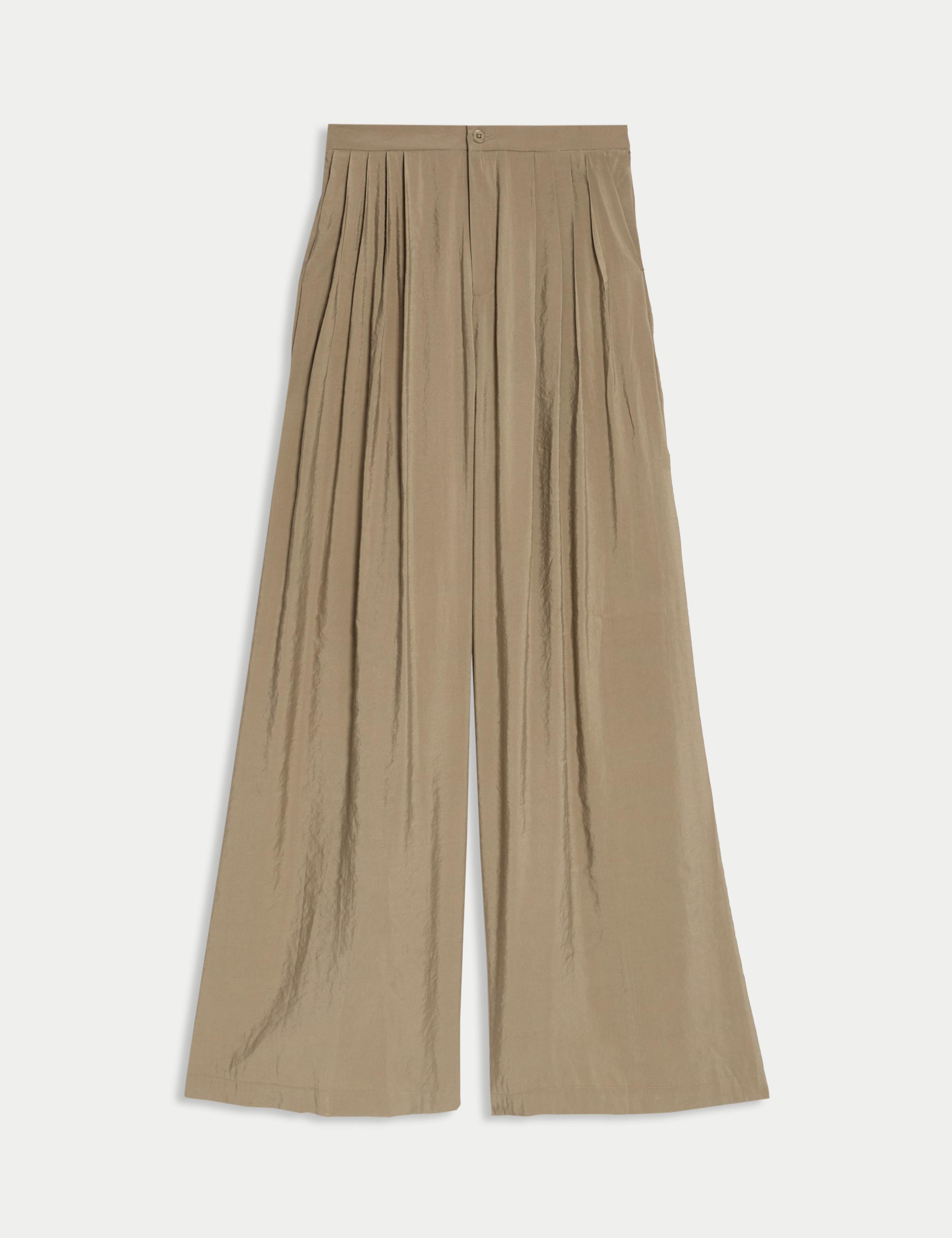 Pleated Palazzo Trousers 2 of 5