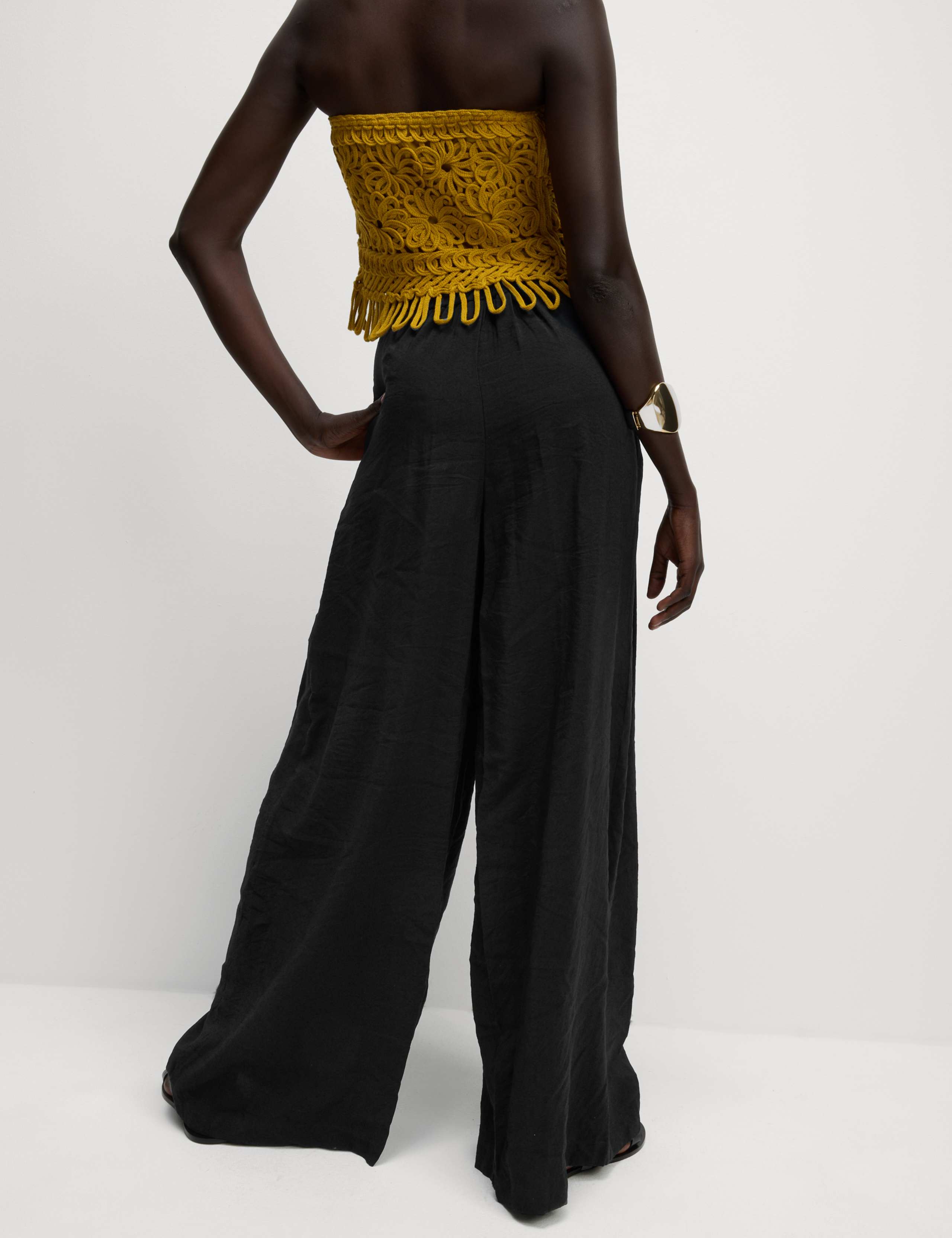 Pleated Palazzo Trousers 4 of 5