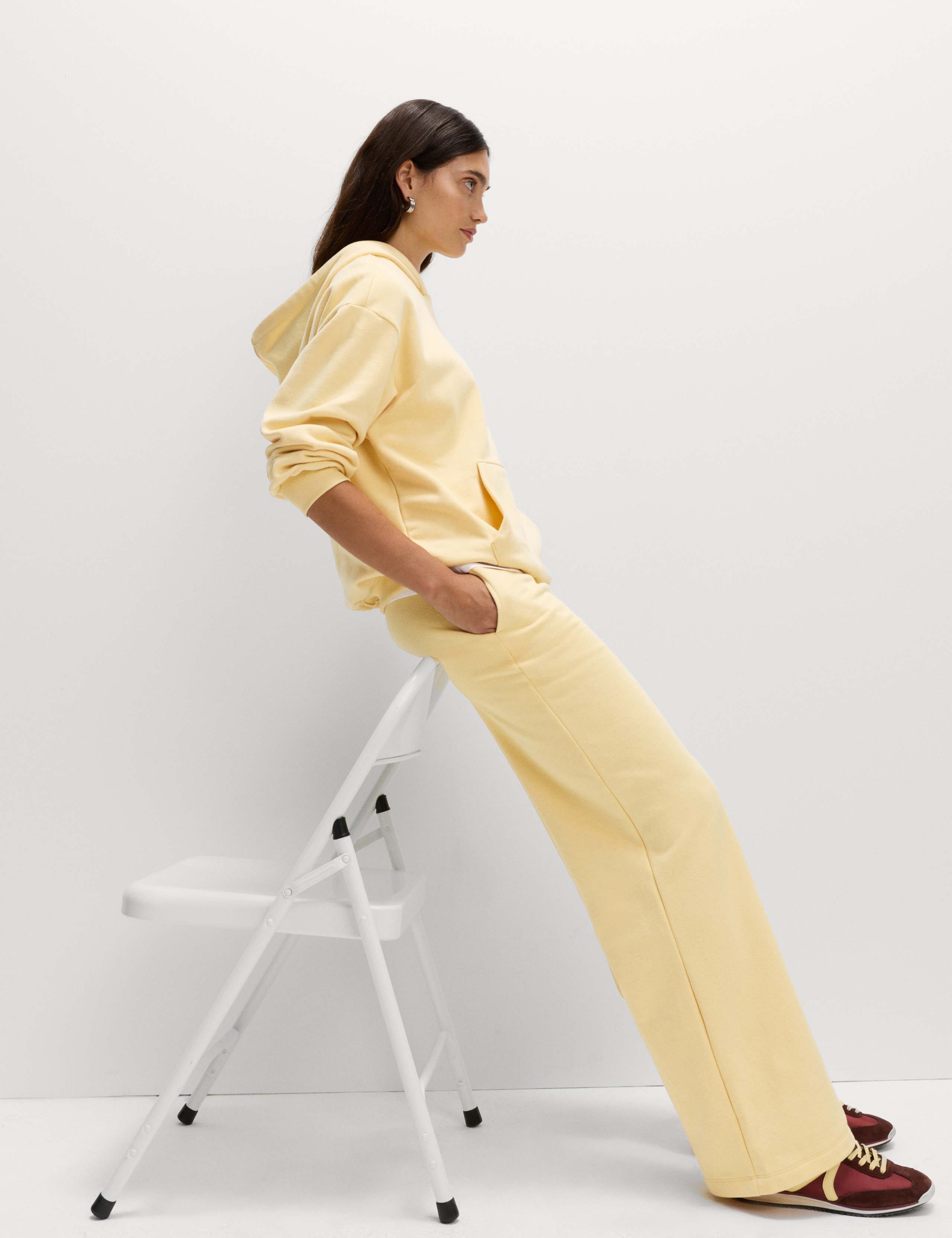 Cotton Rich Drawstring Wide Leg Joggers 5 of 5