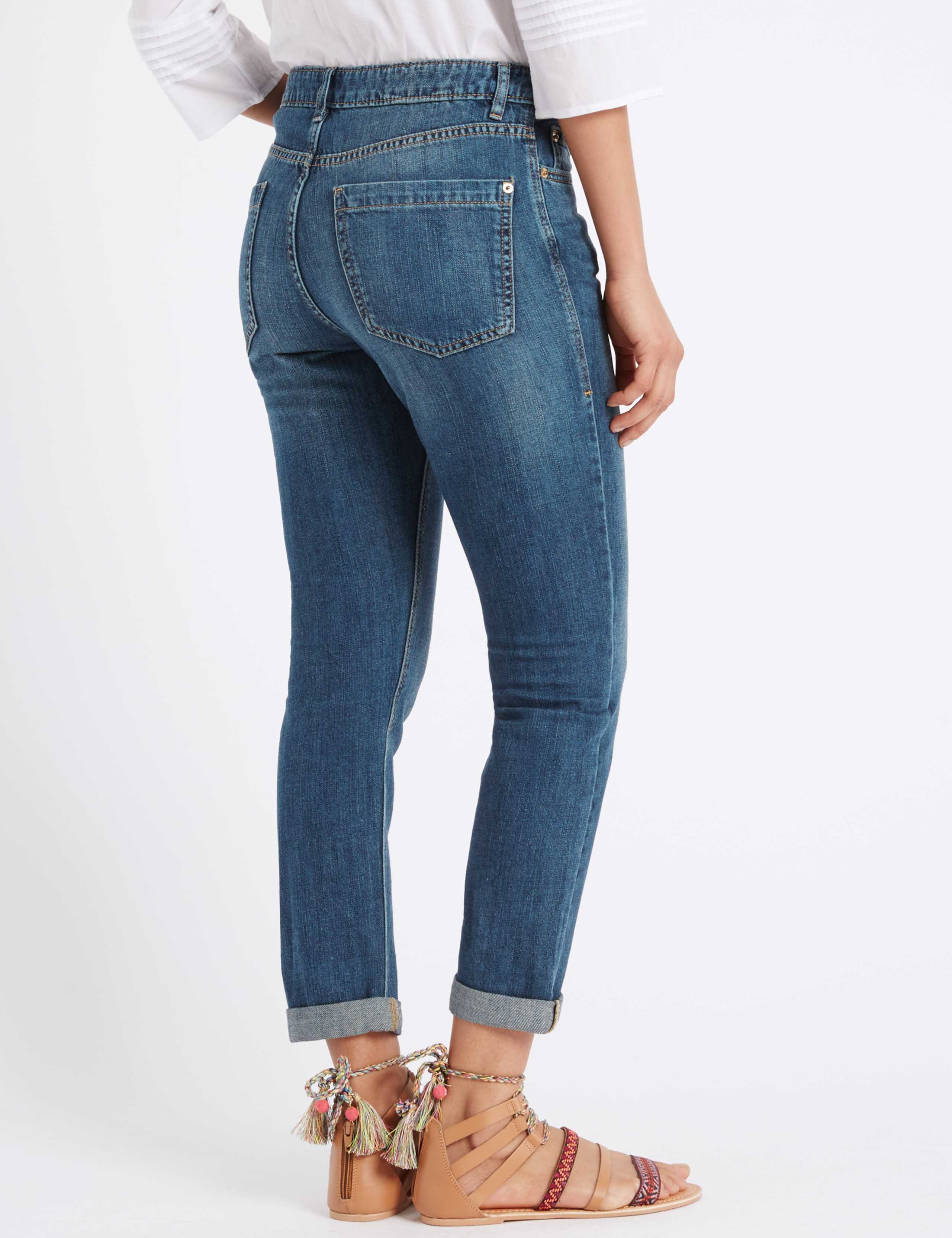 Boyfriend Mid Rise Slim Leg Jeans 4 of 6