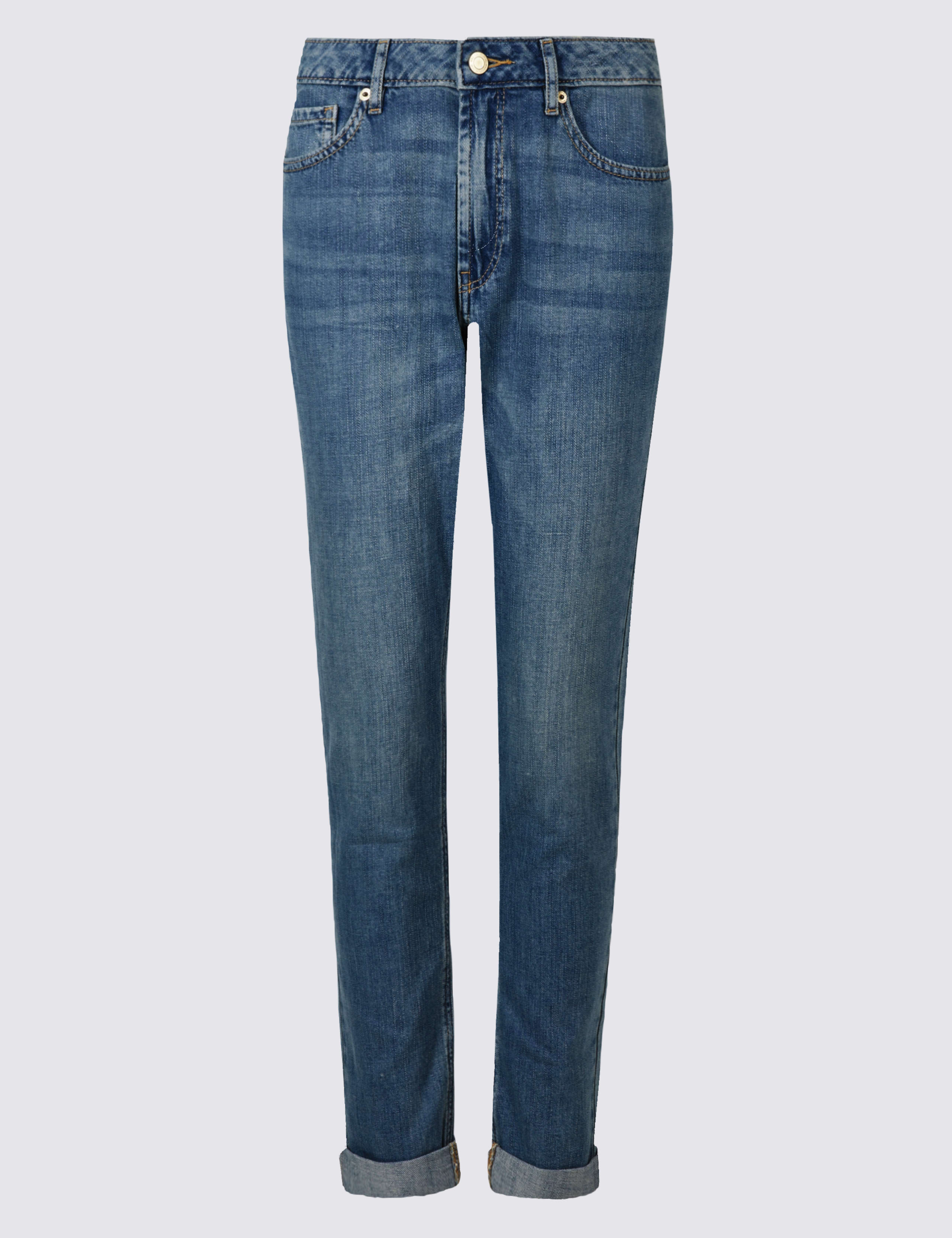 Boyfriend Mid Rise Slim Leg Jeans 2 of 6