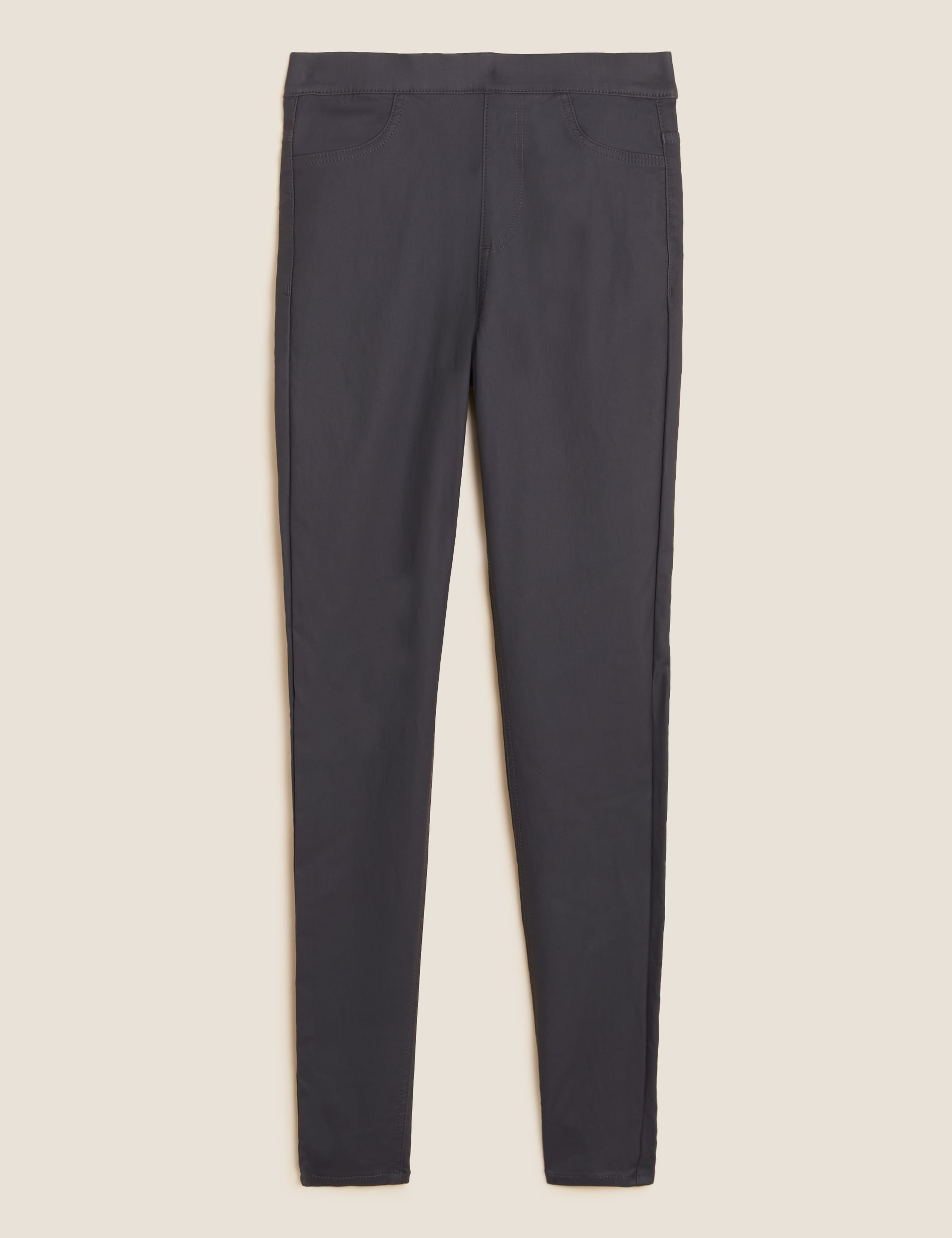 Coated High Waisted Jeggings 2 of 6