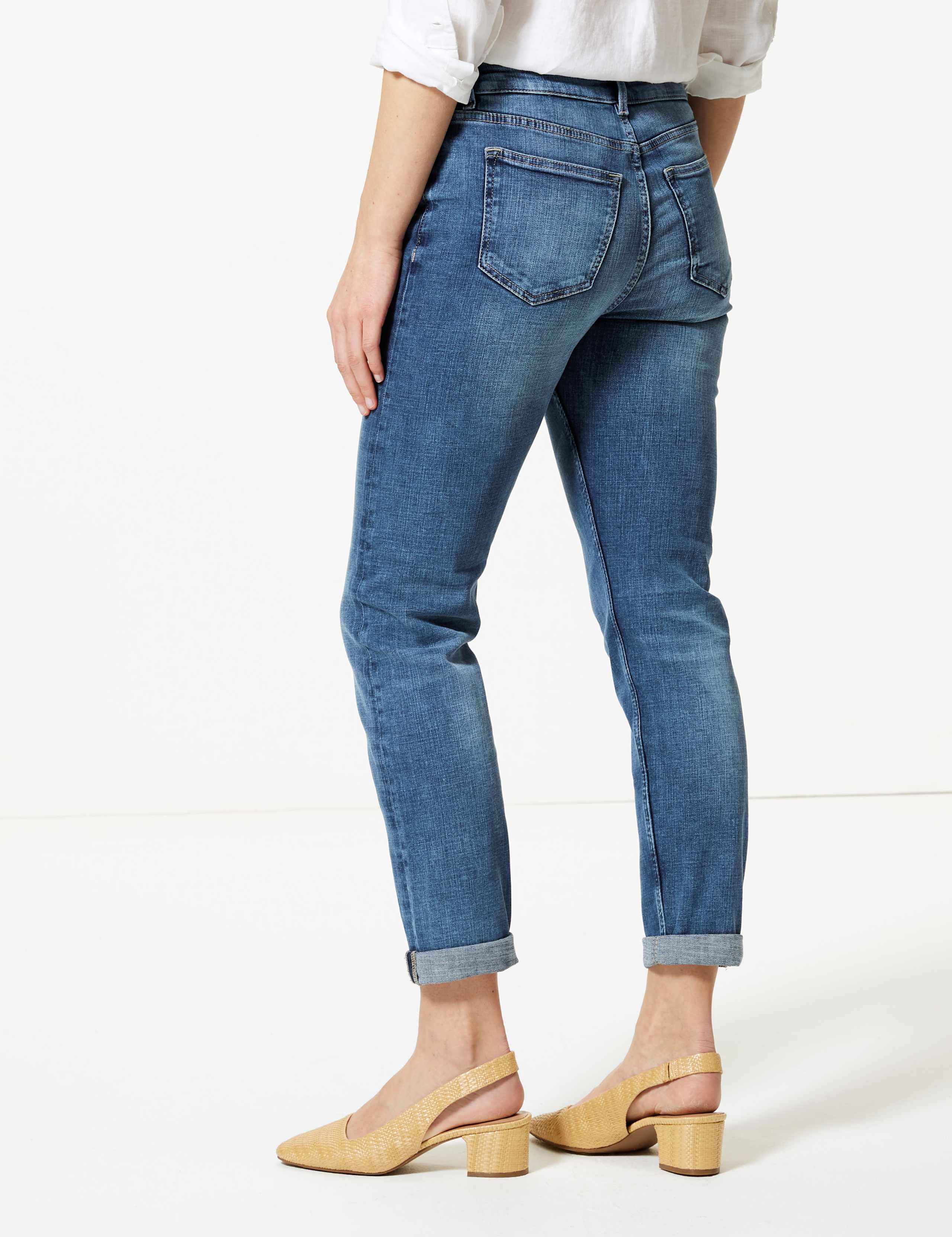Mid Rise Relaxed Slim Leg Jeans 3 of 5