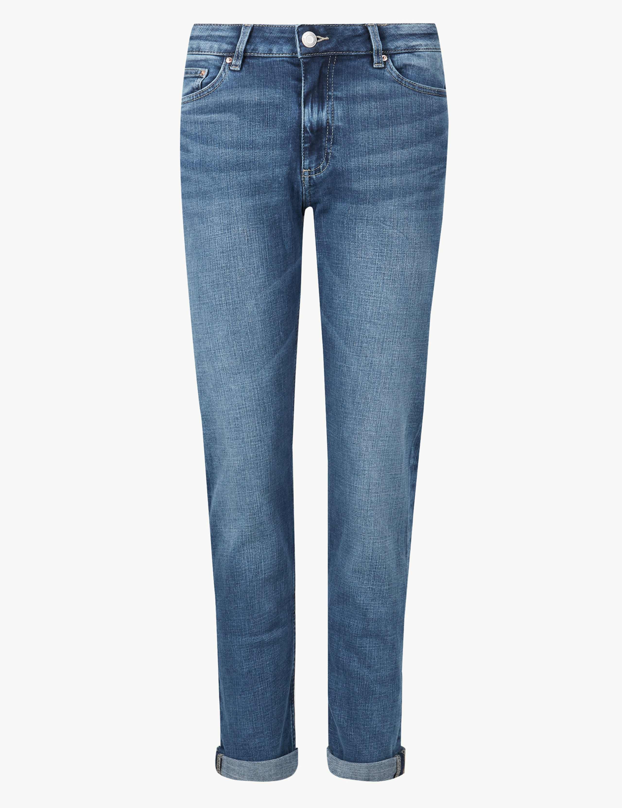 Mid Rise Relaxed Slim Leg Jeans 2 of 5