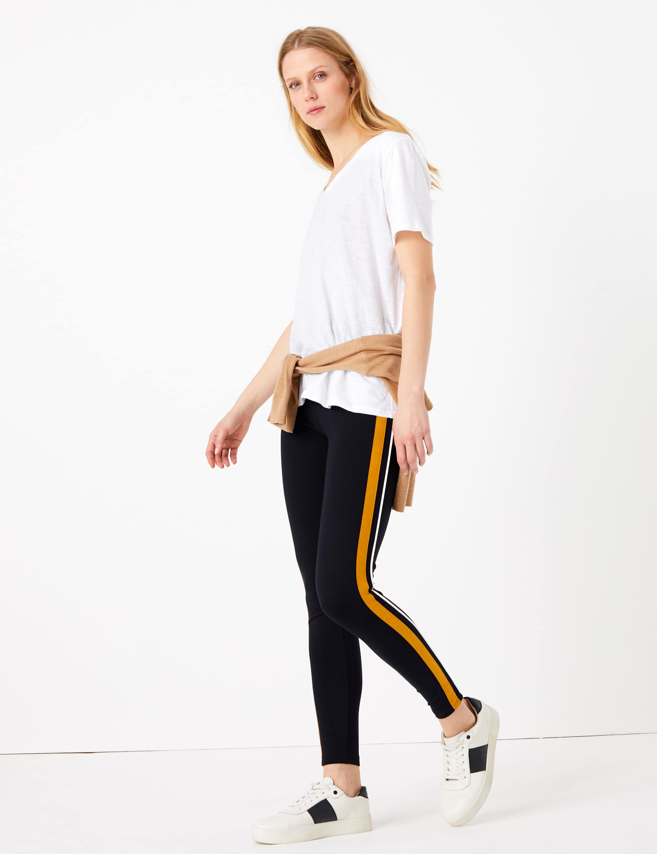 Side Stripe High Waisted Leggings 1 of 6