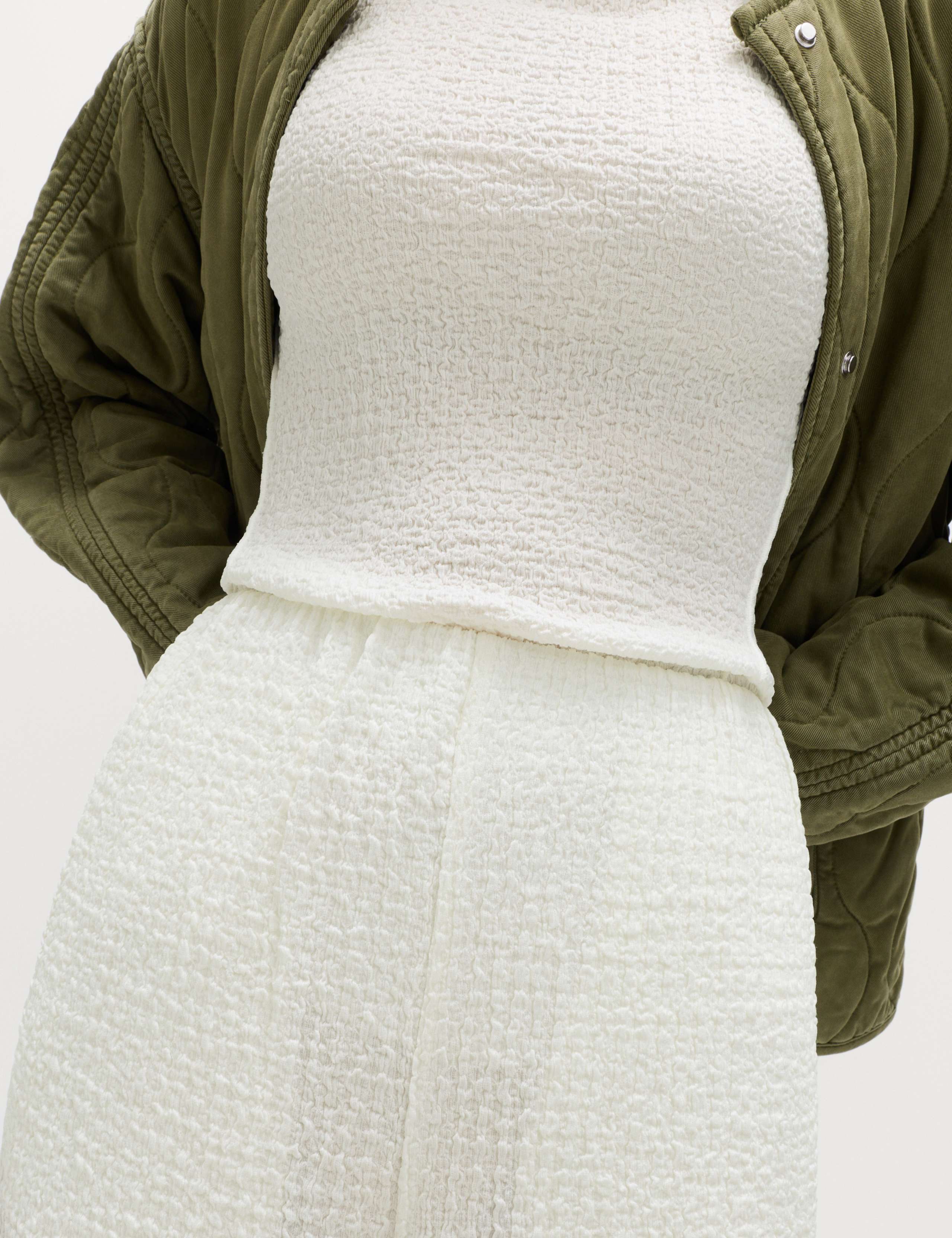 Textured Pull On Wide Leg Trousers 4 of 5