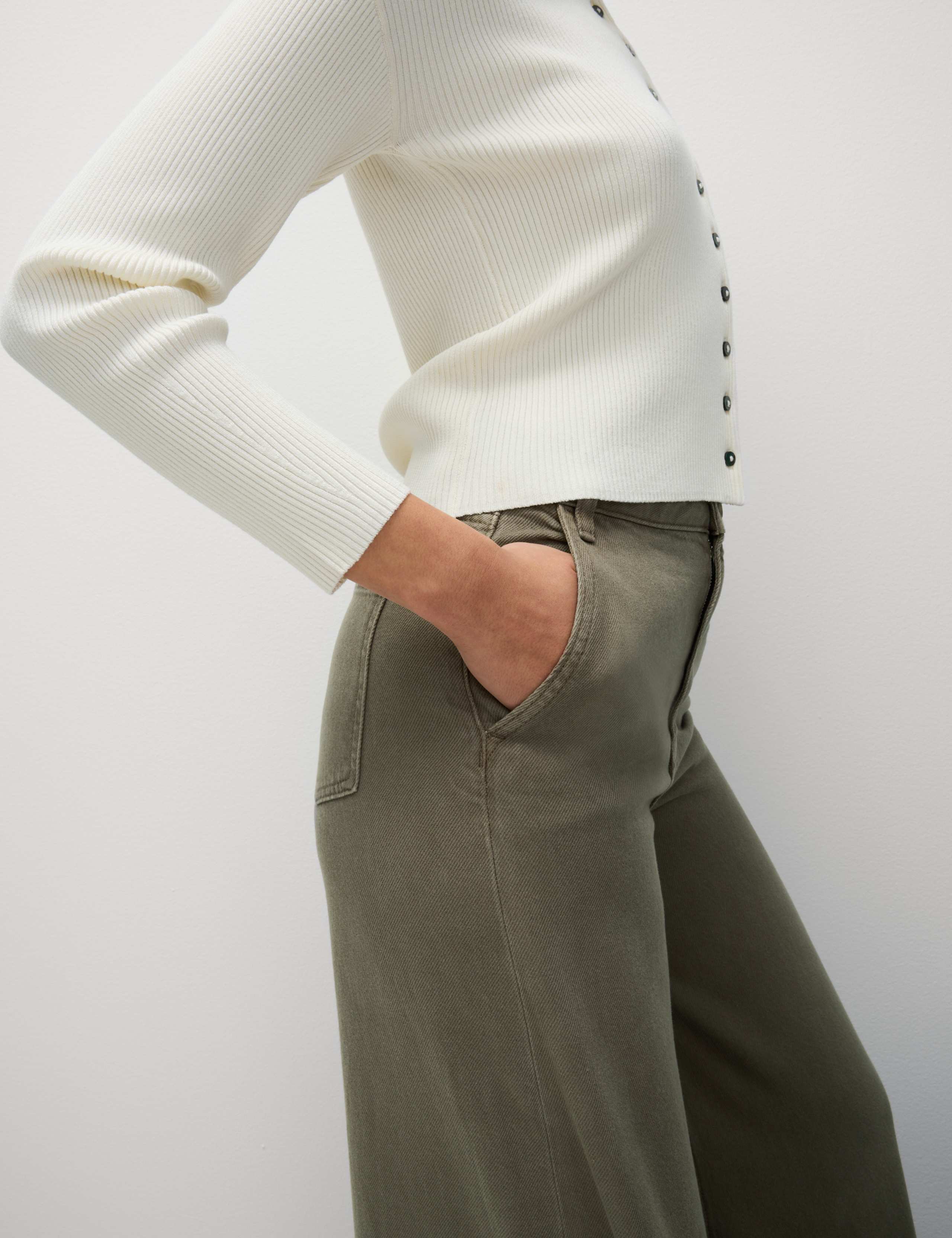 Cotton Rich Palazzo Trousers 5 of 6