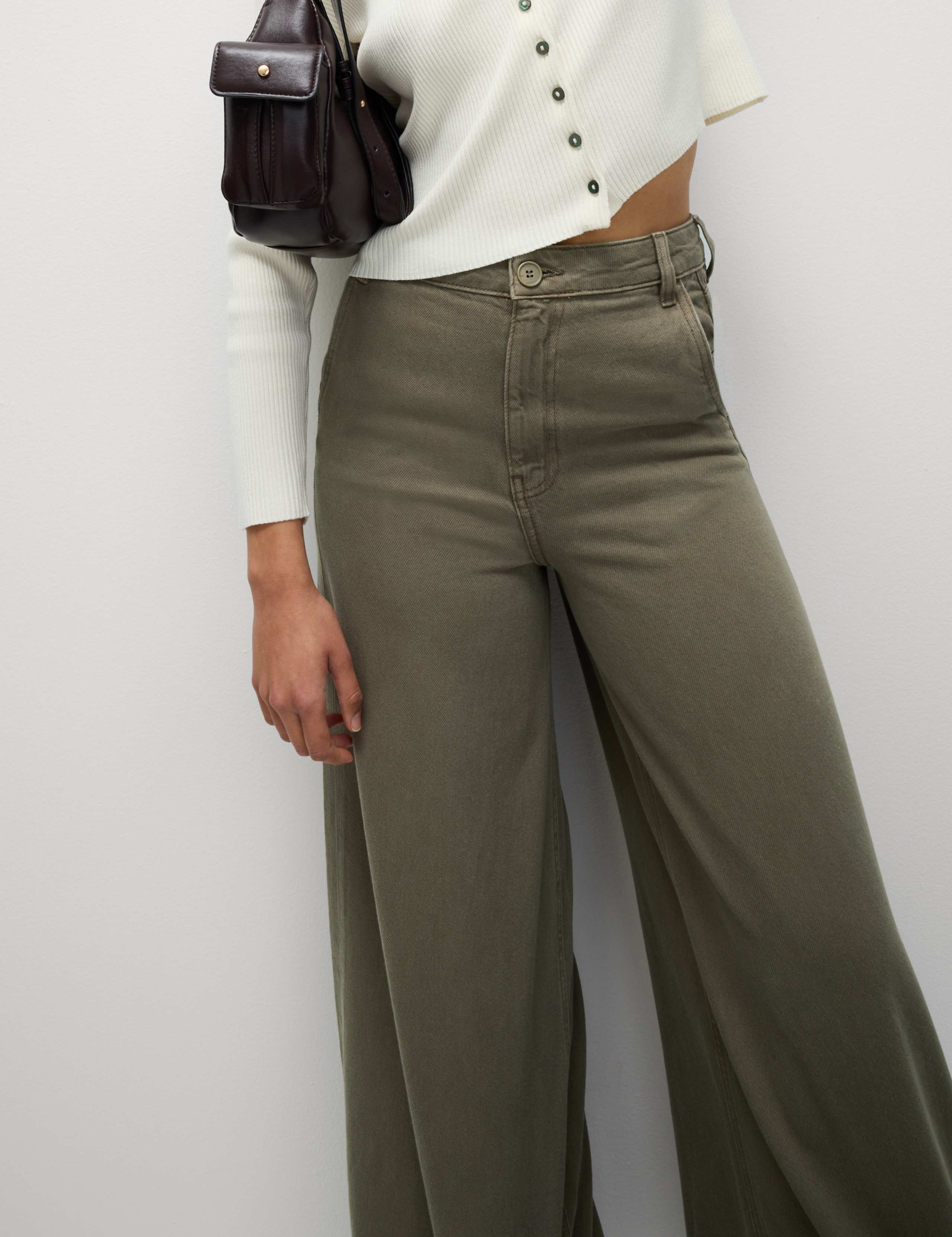 Cotton Rich Palazzo Trousers 6 of 6