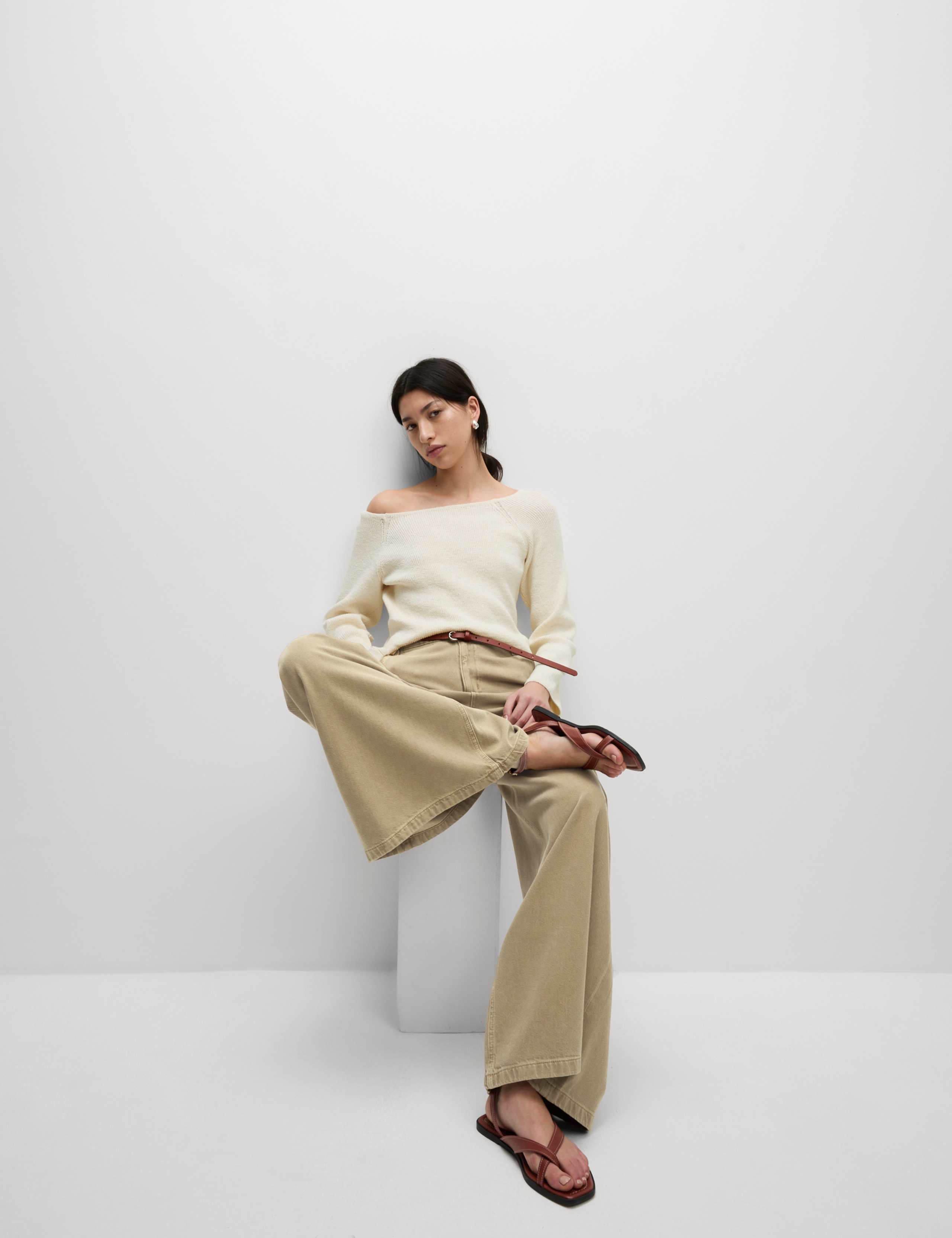 Cotton Rich Palazzo Trousers 5 of 5