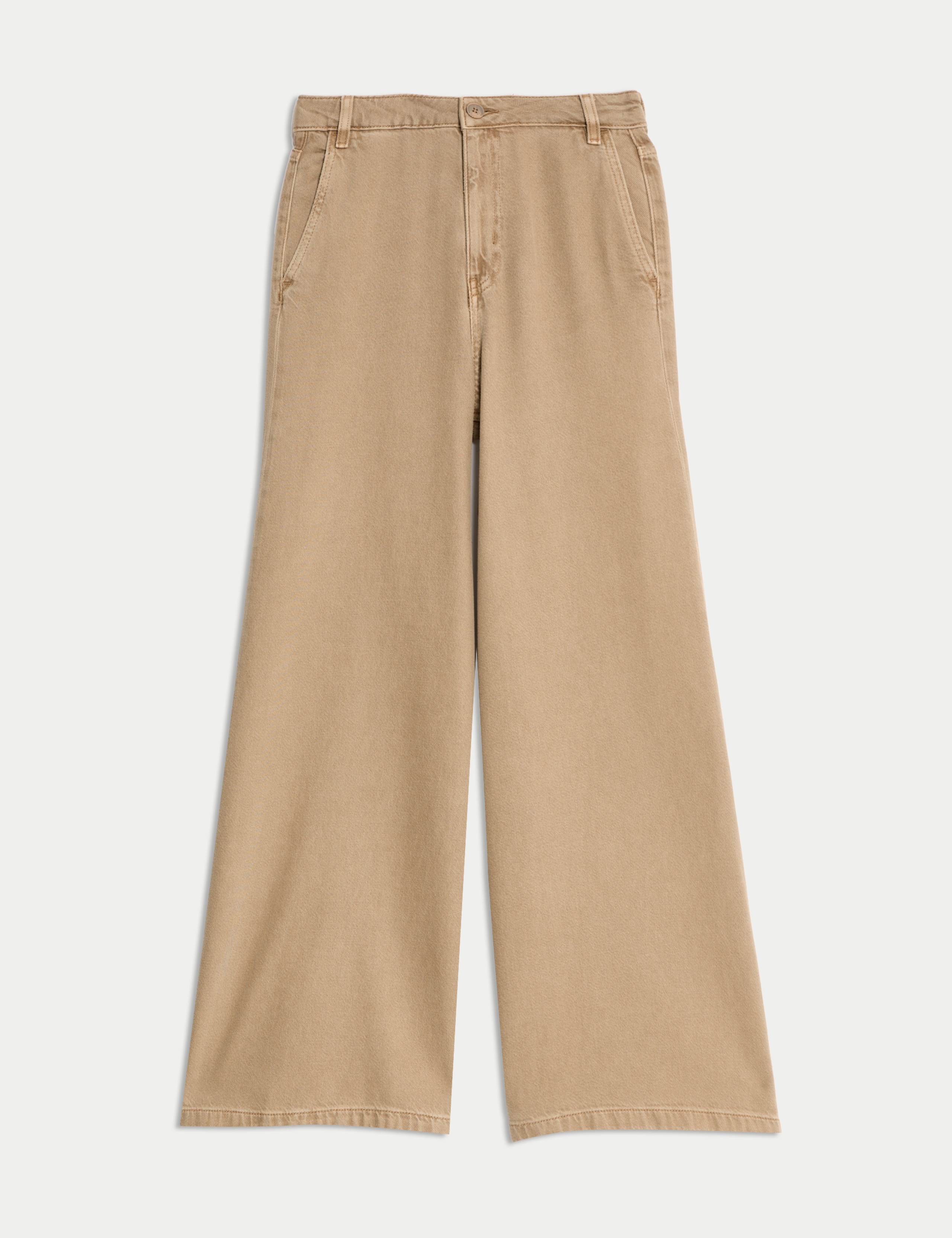 Cotton Rich Palazzo Trousers 2 of 5