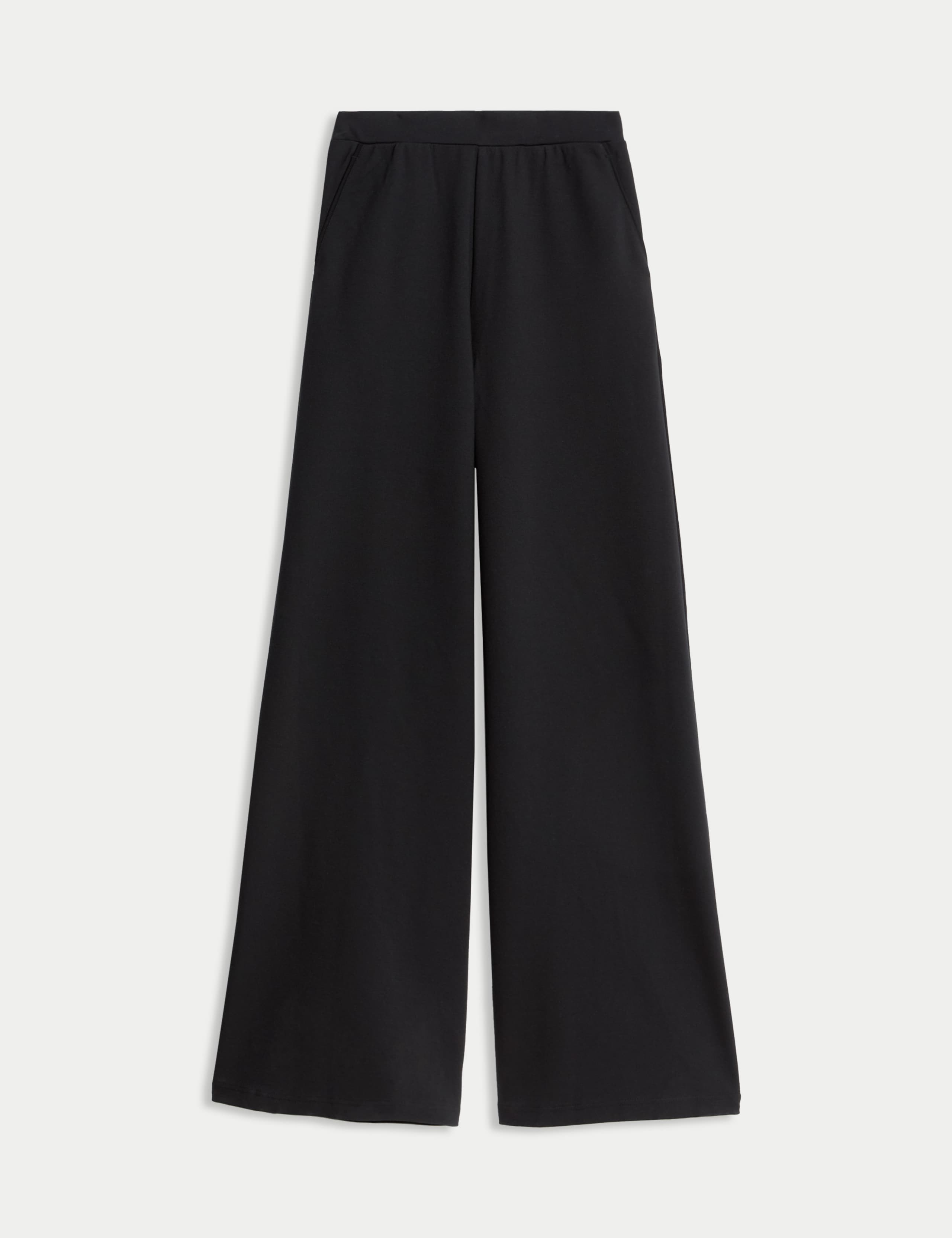Ponte Elasticated Waist Palazzo Trousers 2 of 6