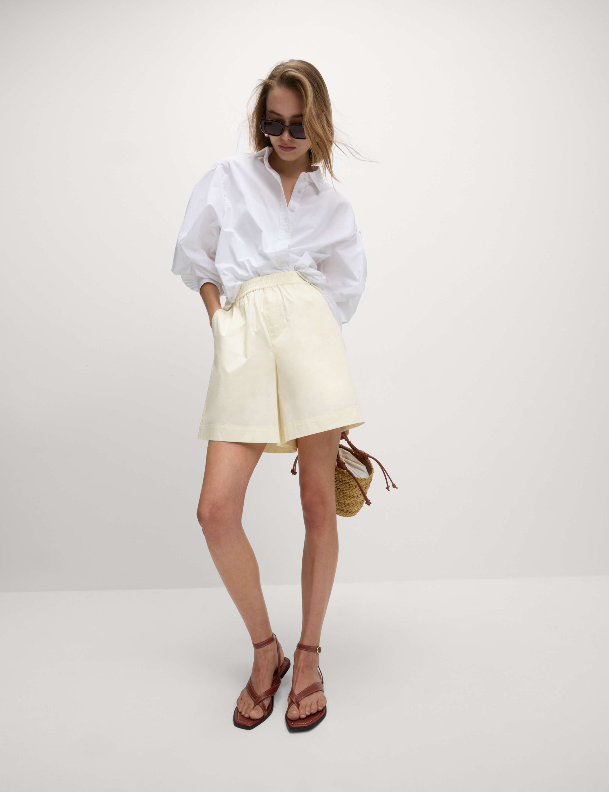 Pure Cotton High Waisted Shorts 4 of 6