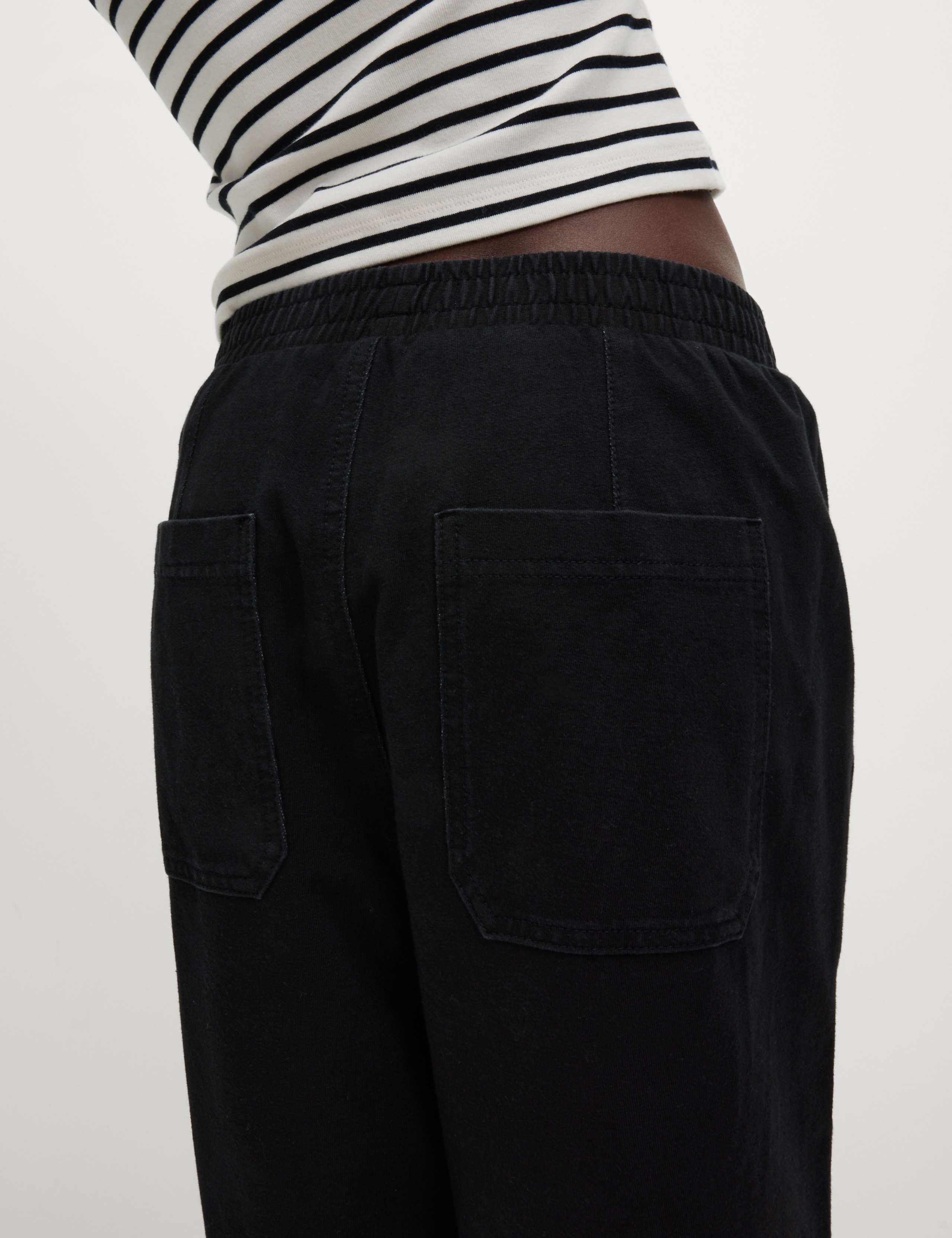 Denim Jersey Straight Leg Trousers 4 of 7
