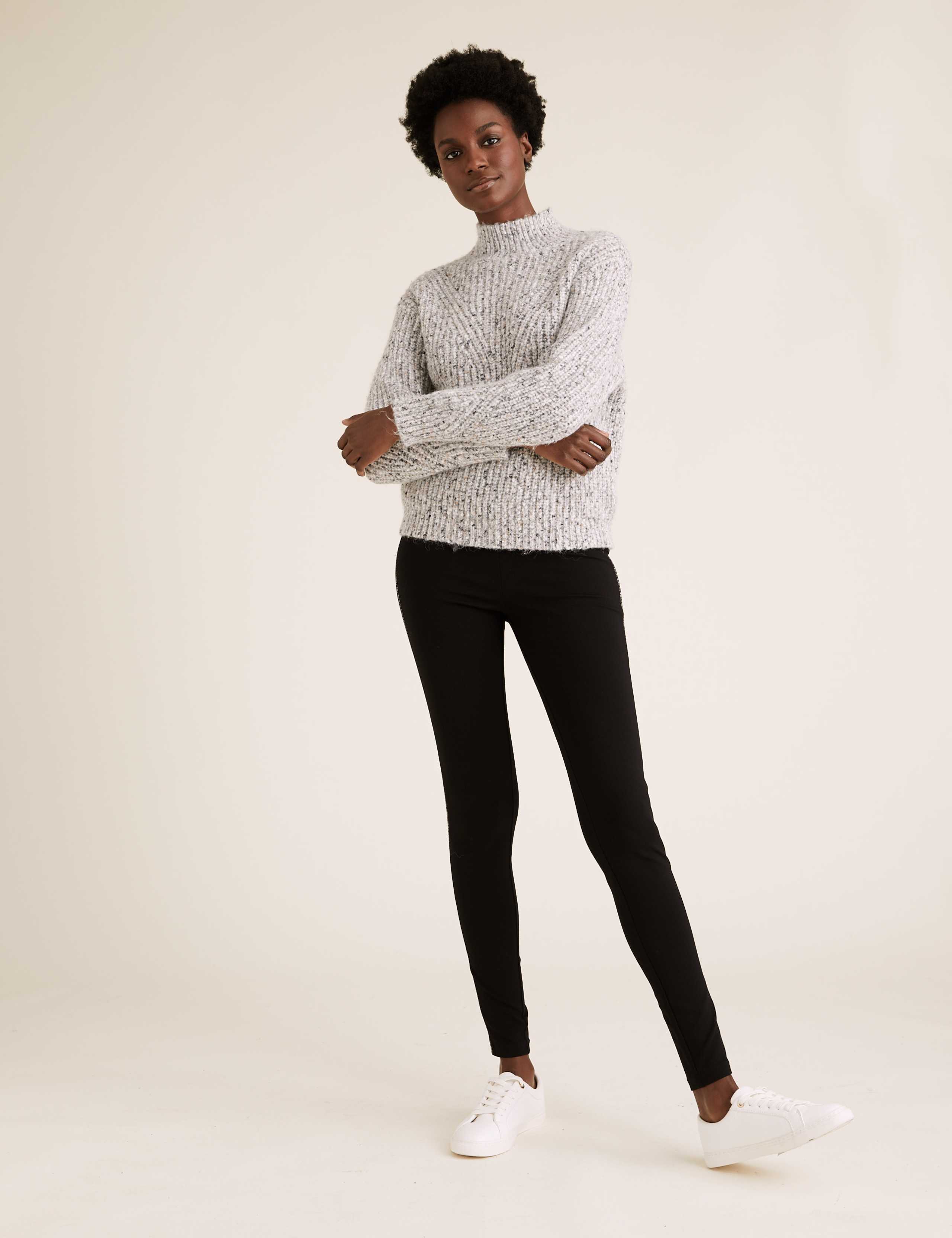 Glitter Side Stripe Leggings 3 of 7