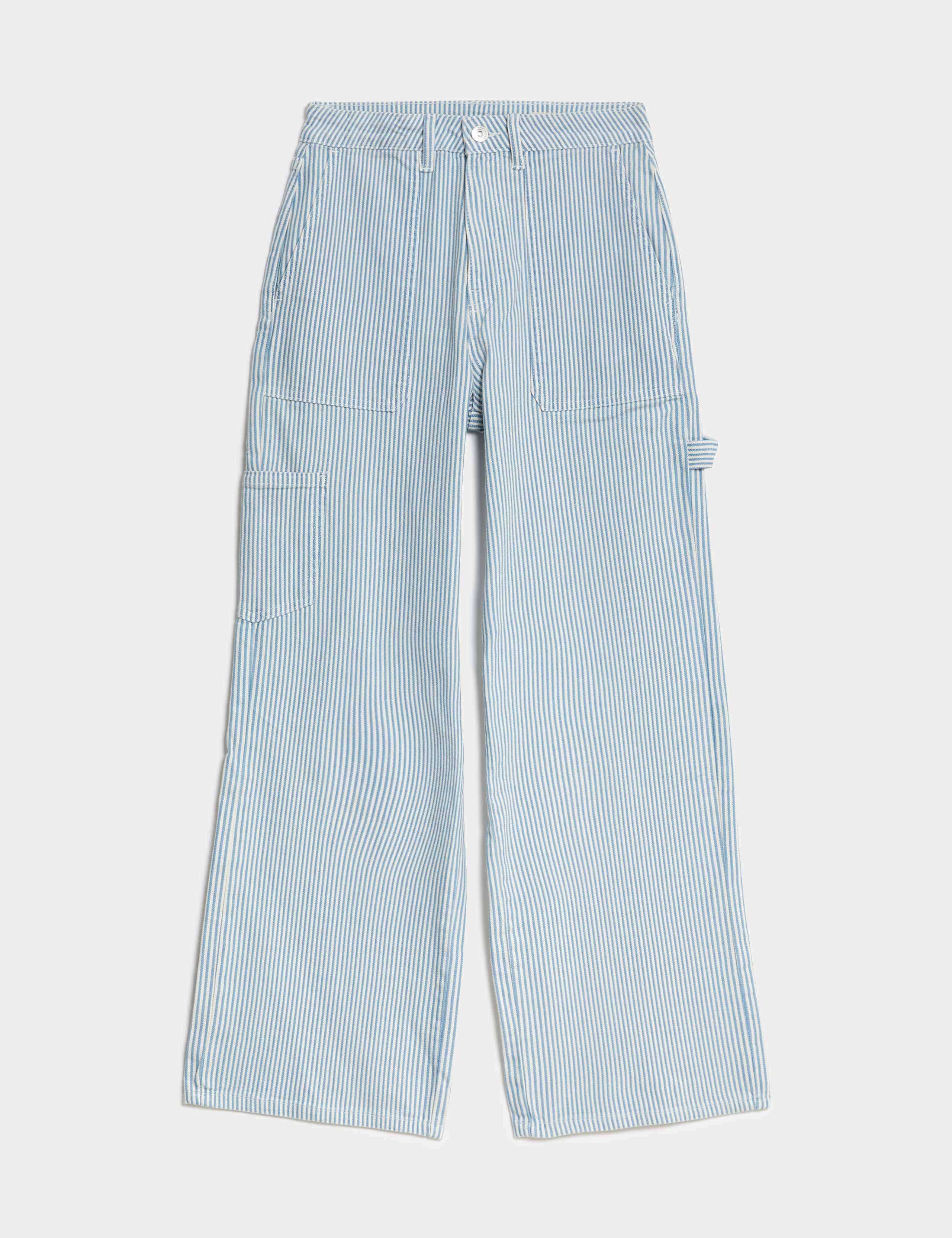 Relaxed High Waisted Carpenter Wide Leg Jeans 2 of 6