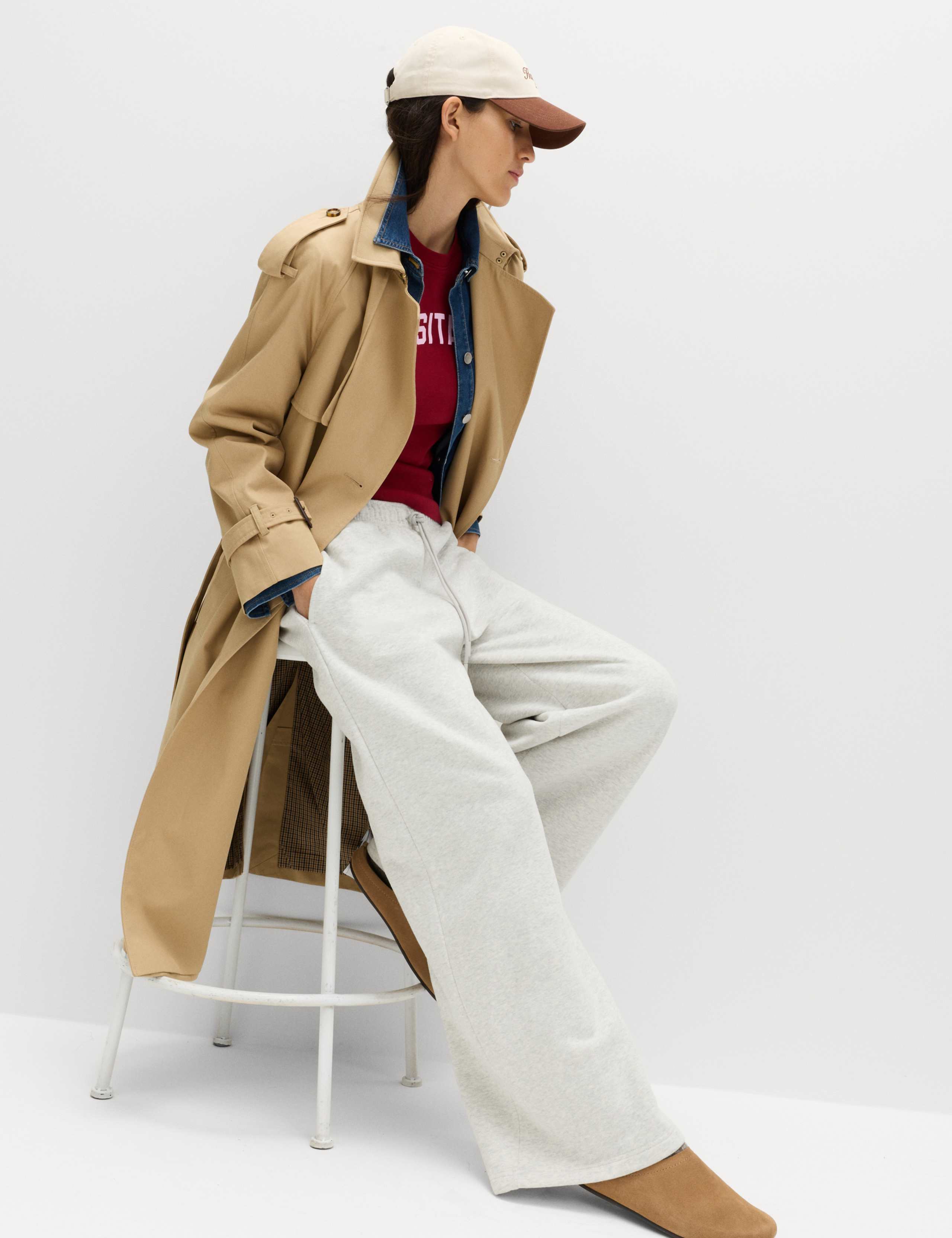 Cotton Rich Drawstring Wide Leg Joggers 6 of 6