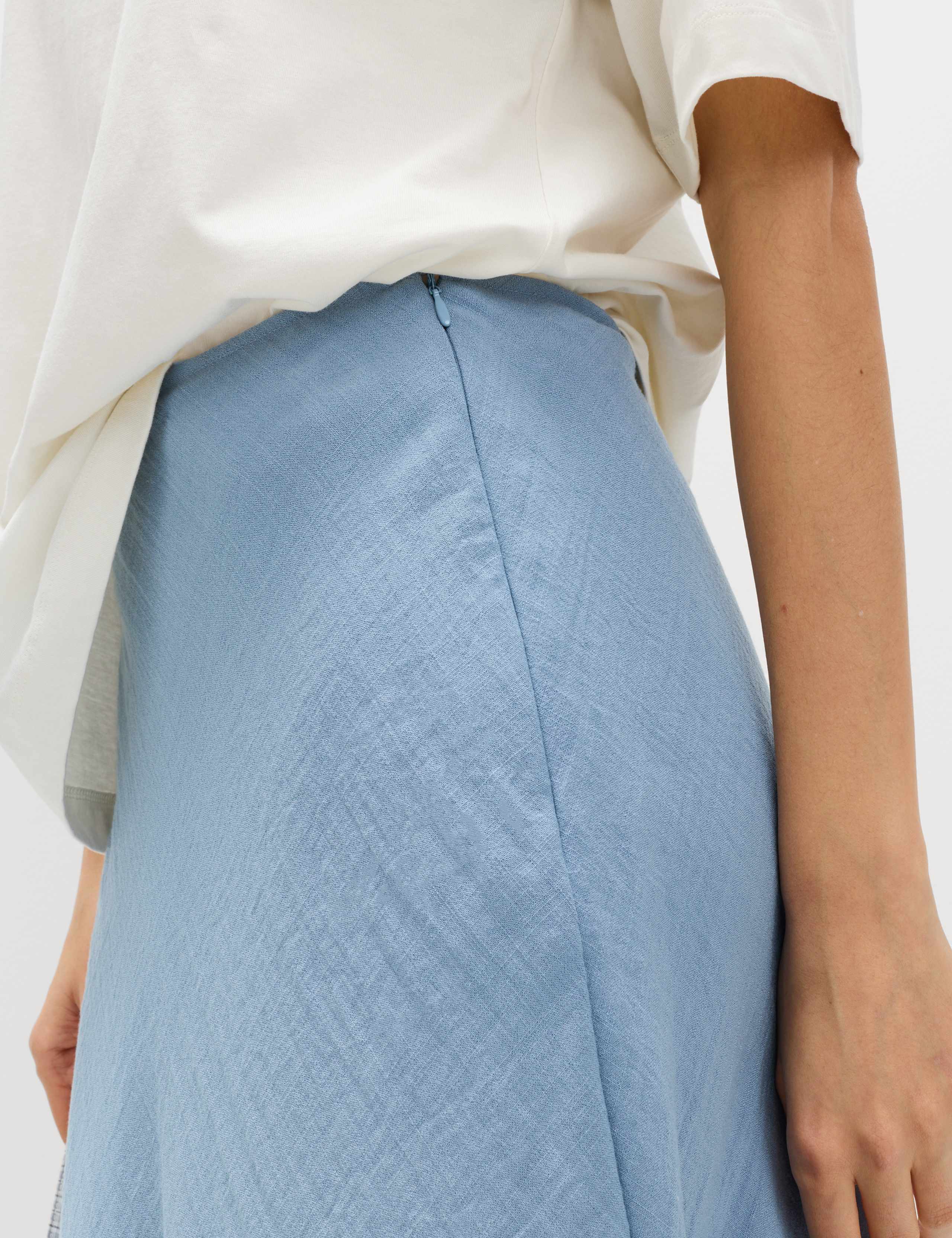 Linen Look Midaxi Slip Skirt 4 of 5