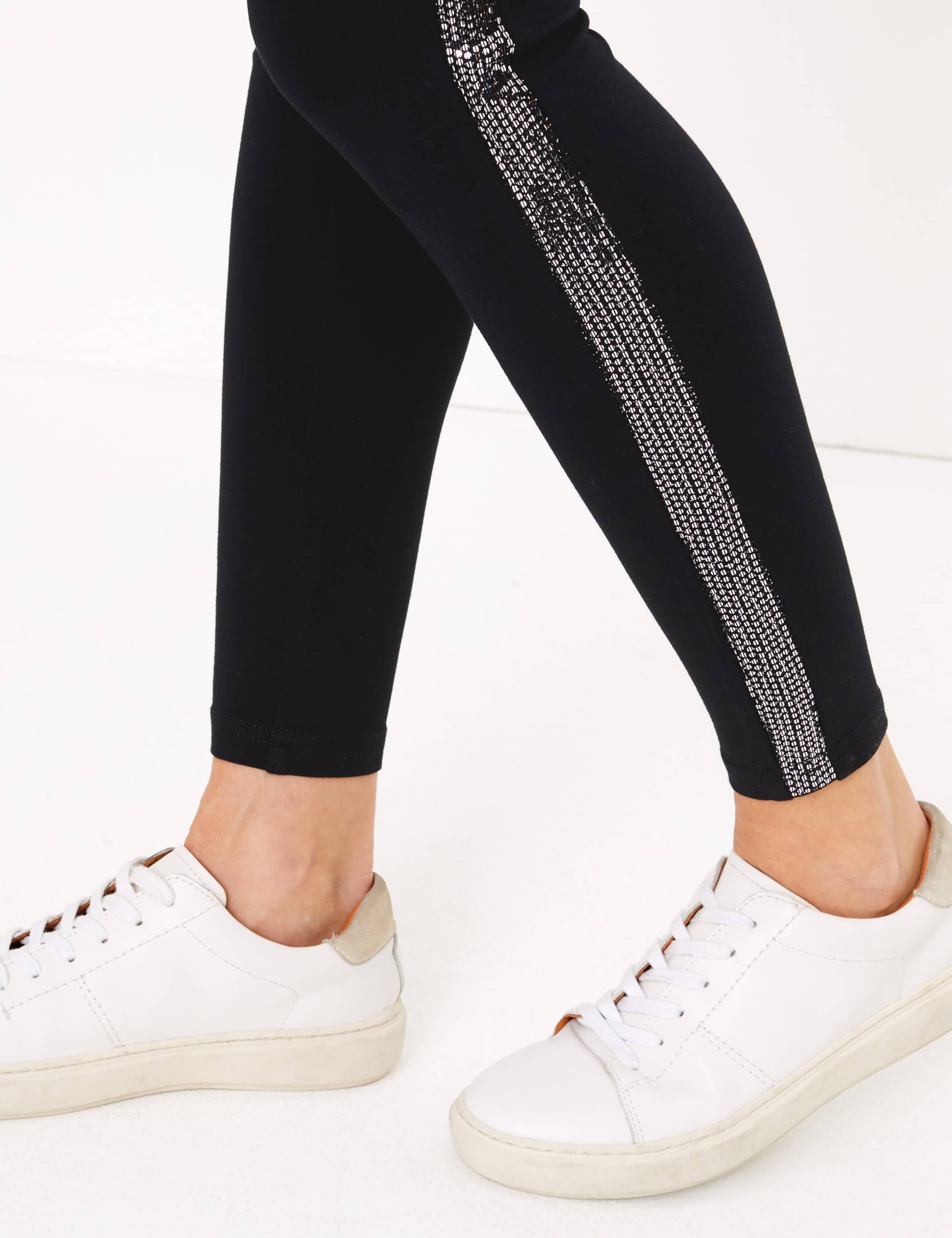 Sequin Side Stripe Ankle Grazer Leggings 5 of 6