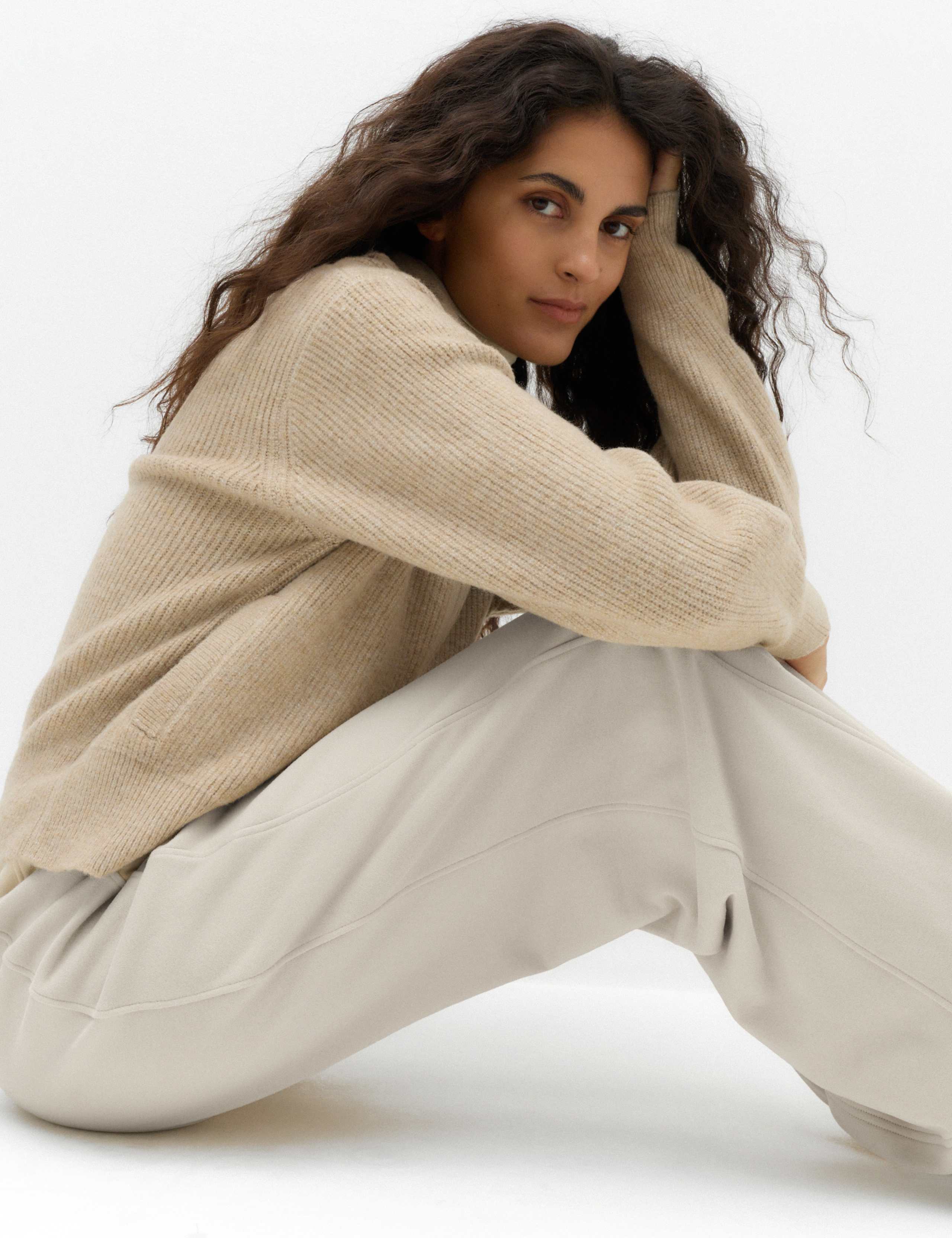 Cotton Rich Wide Leg Joggers 6 of 7