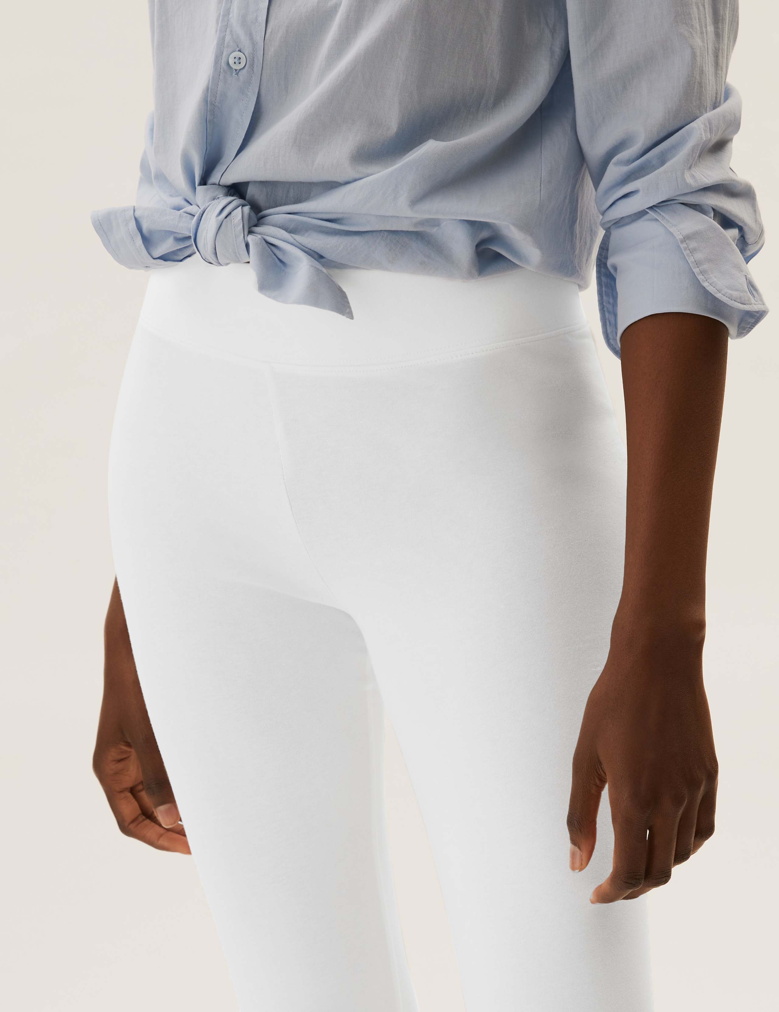 Cotton Cropped Leggings 4 of 4