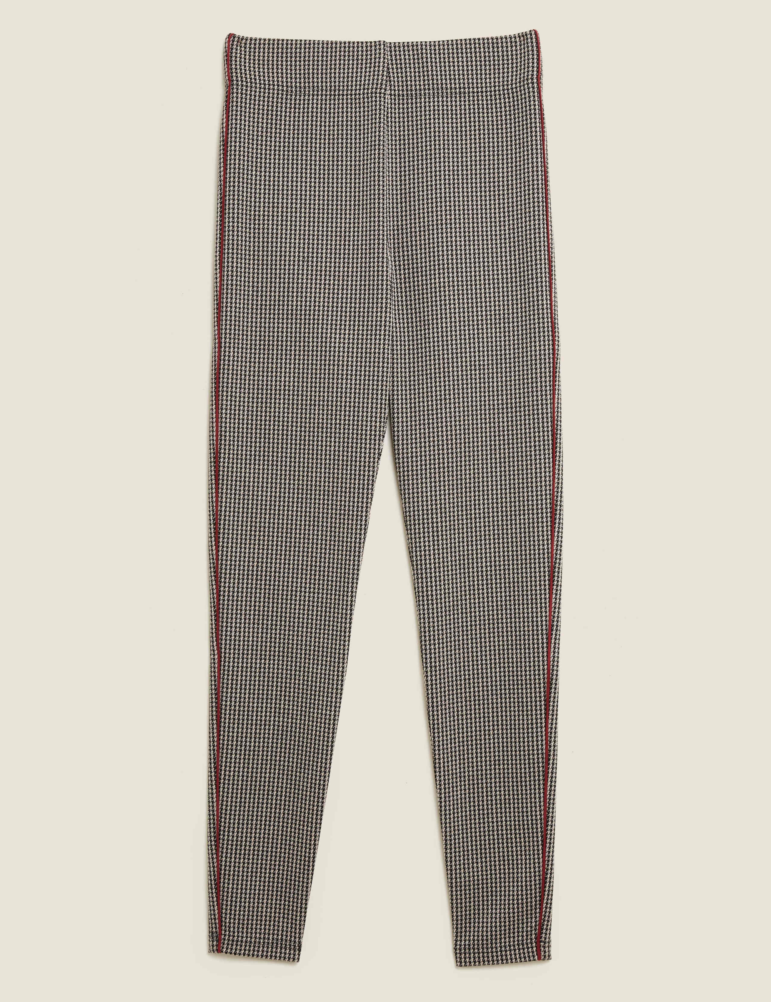 Dogtooth Side Stripe High Waisted Leggings 2 of 6