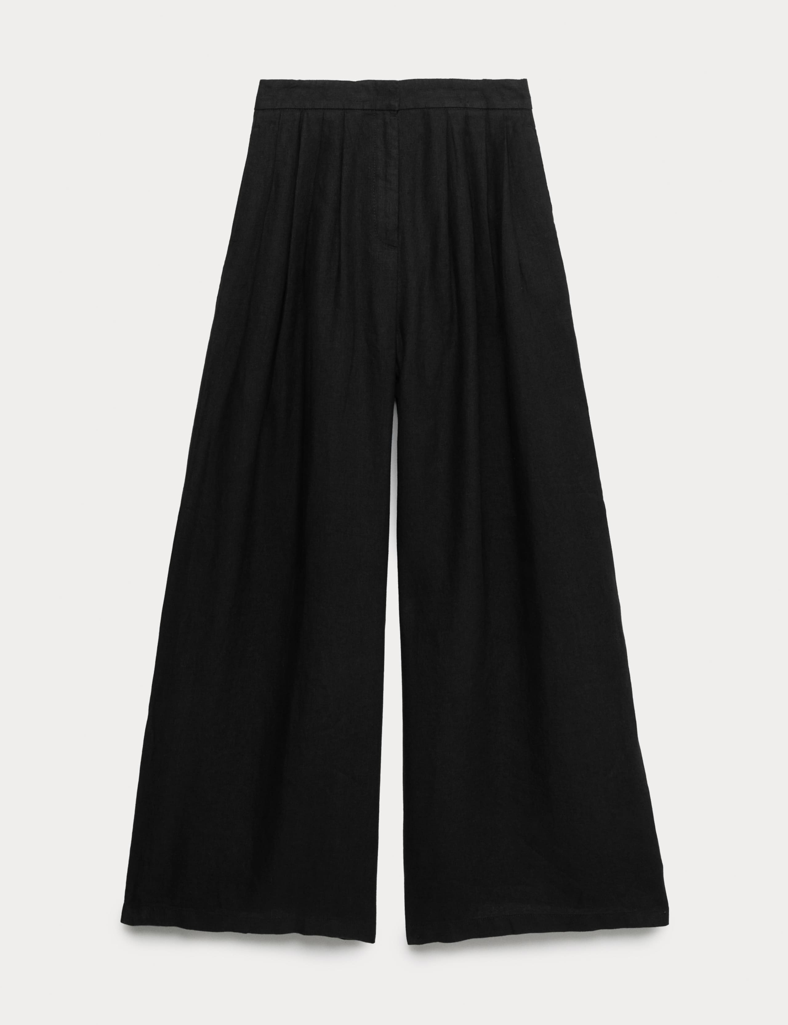 Pure Linen Wide Leg Trousers 2 of 7