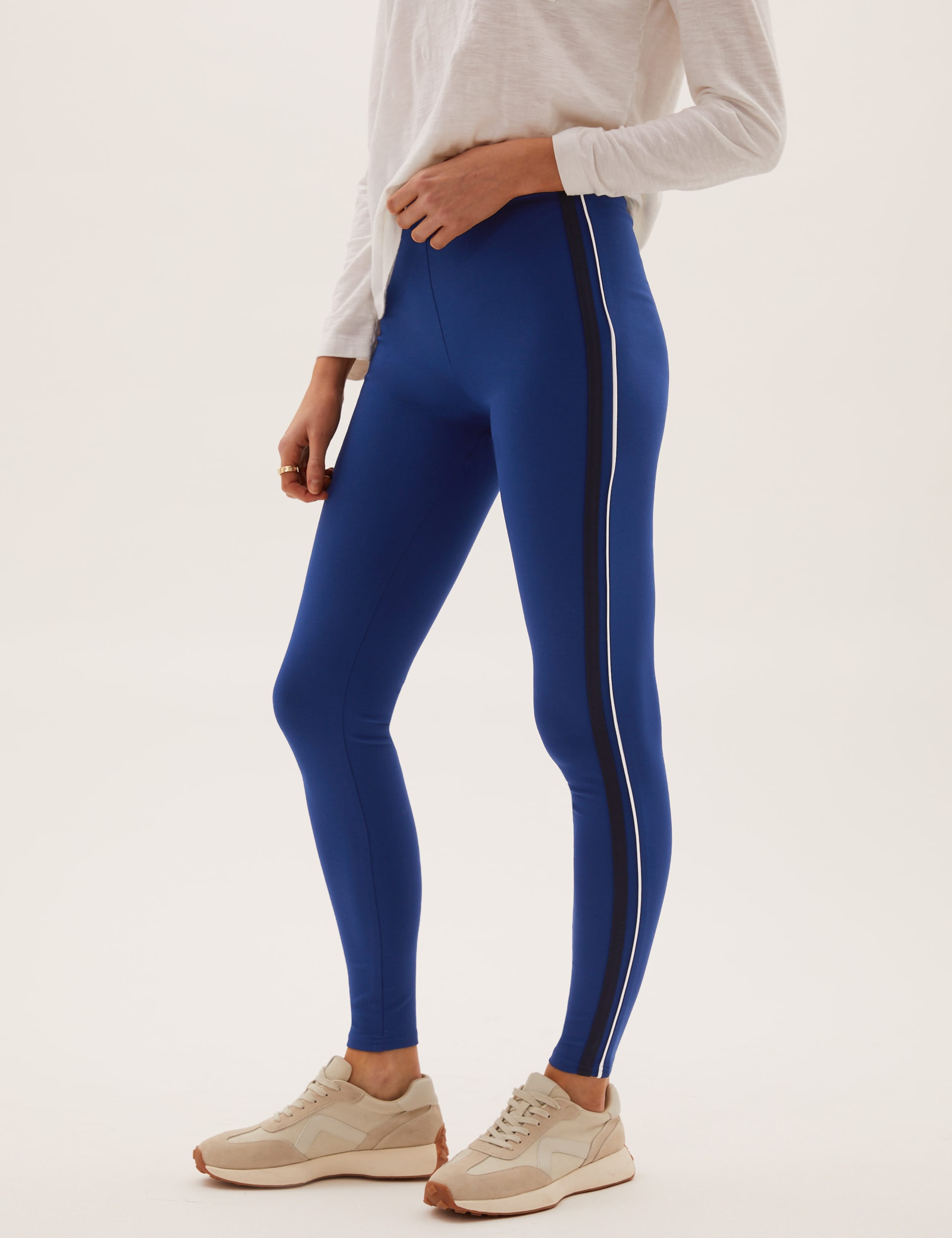 Side Stripe High Waisted Leggings 1 of 7
