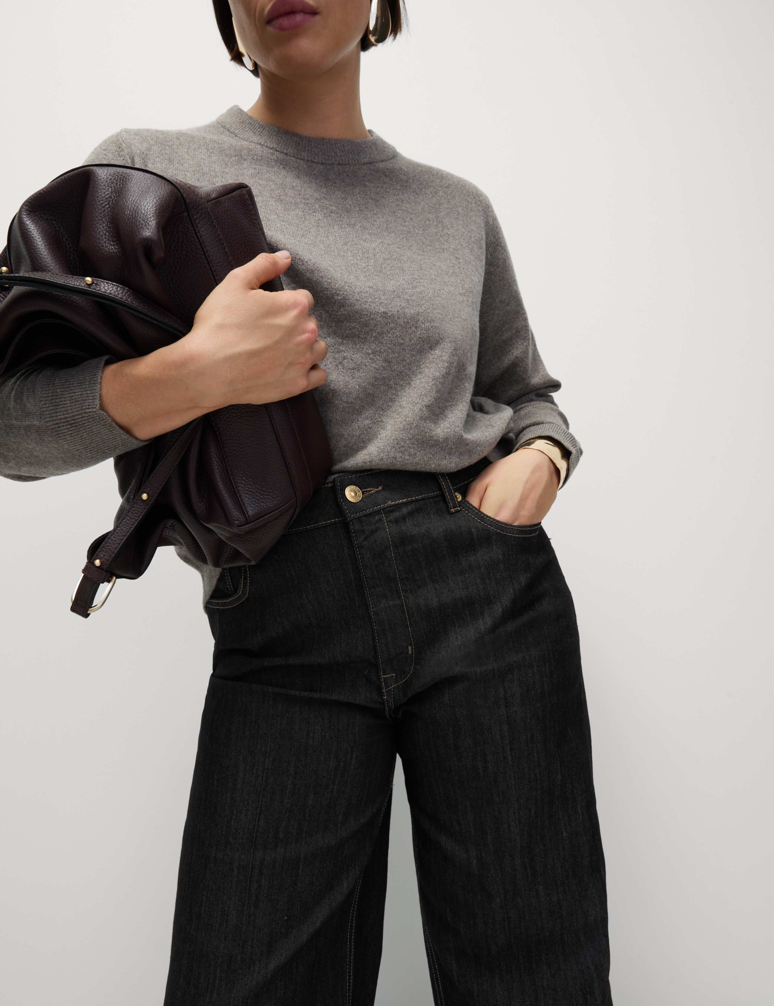High Waisted Smart Wide Leg Jeans 7 of 10