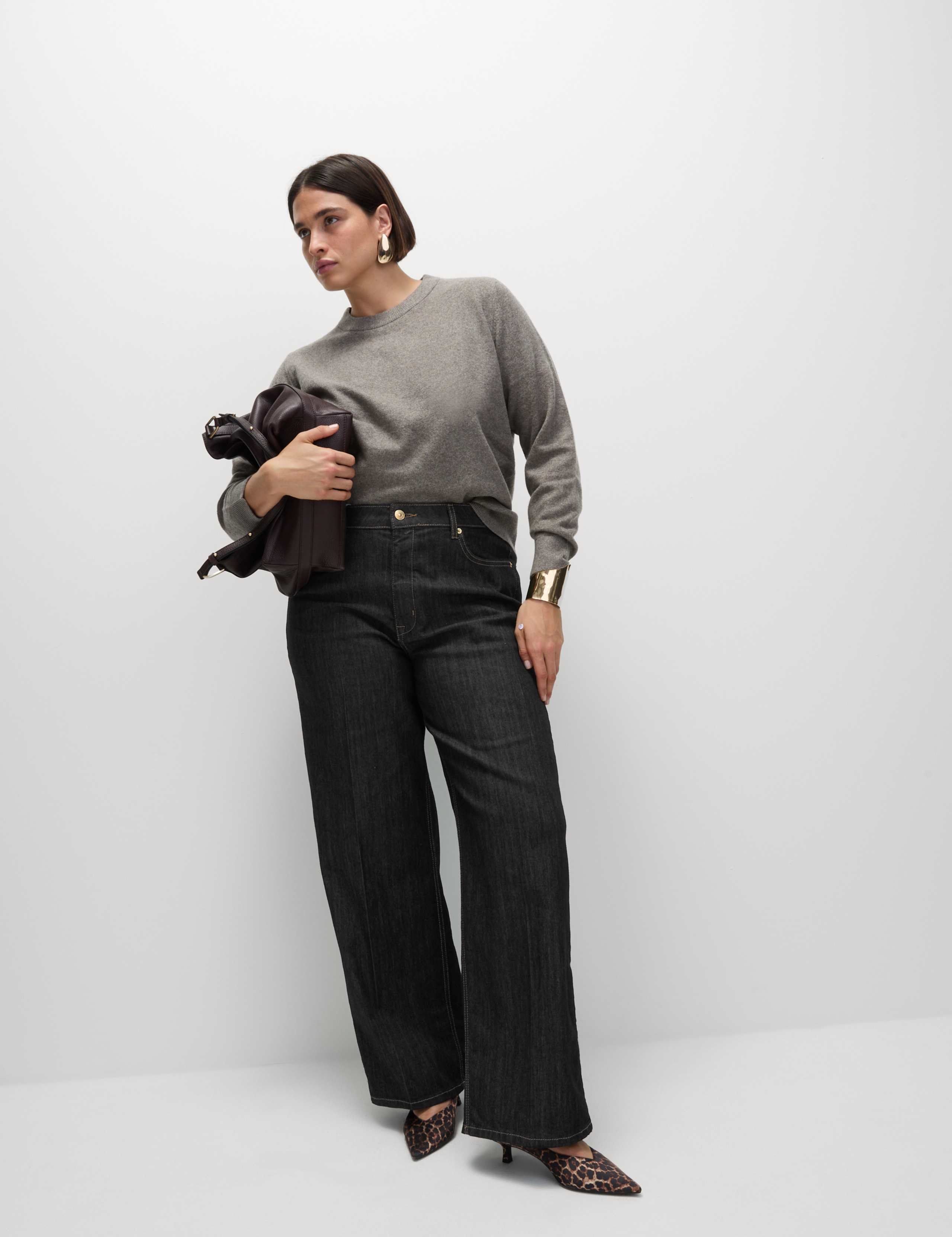 High Waisted Smart Wide Leg Jeans 10 of 10