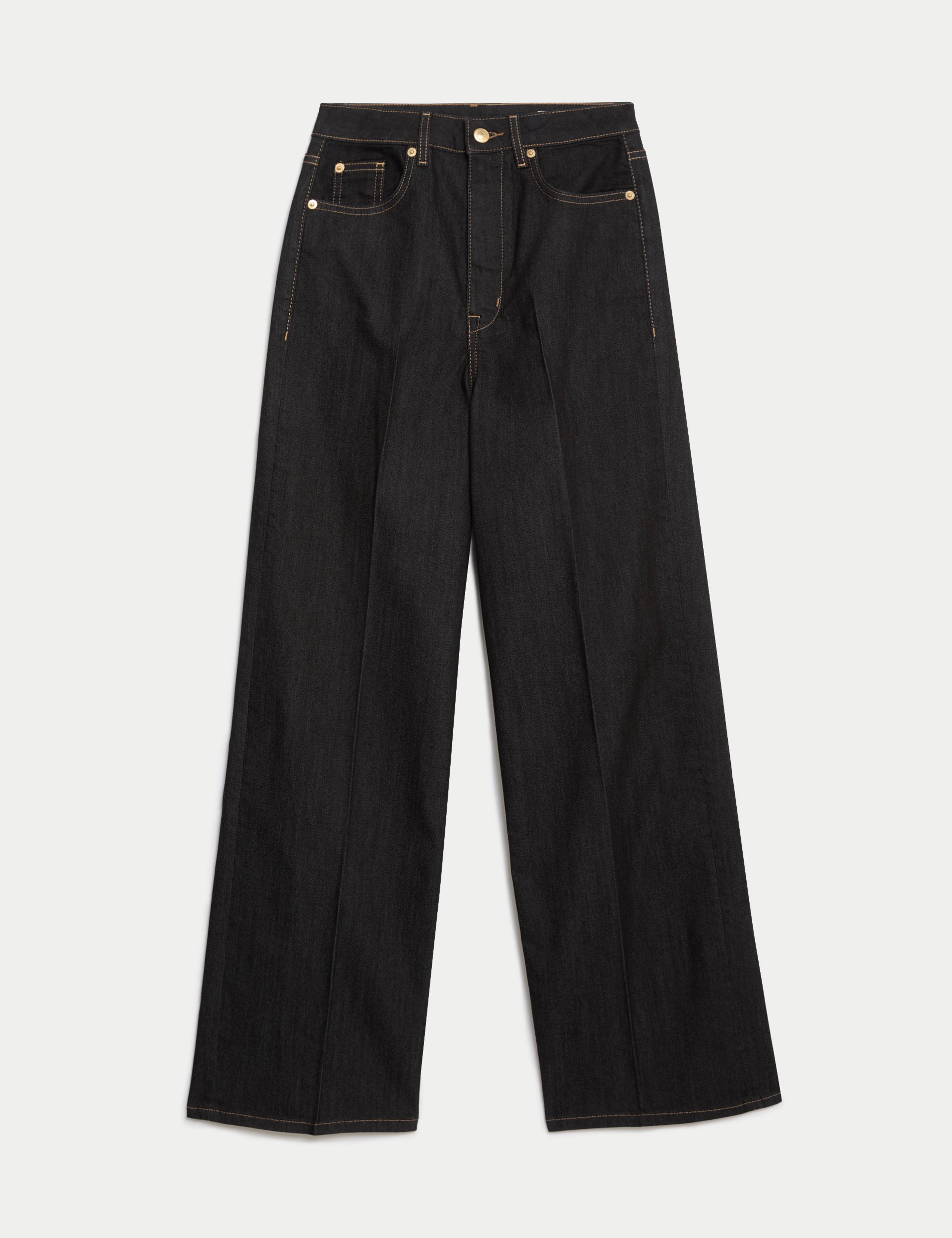 High Waisted Smart Wide Leg Jeans 2 of 10