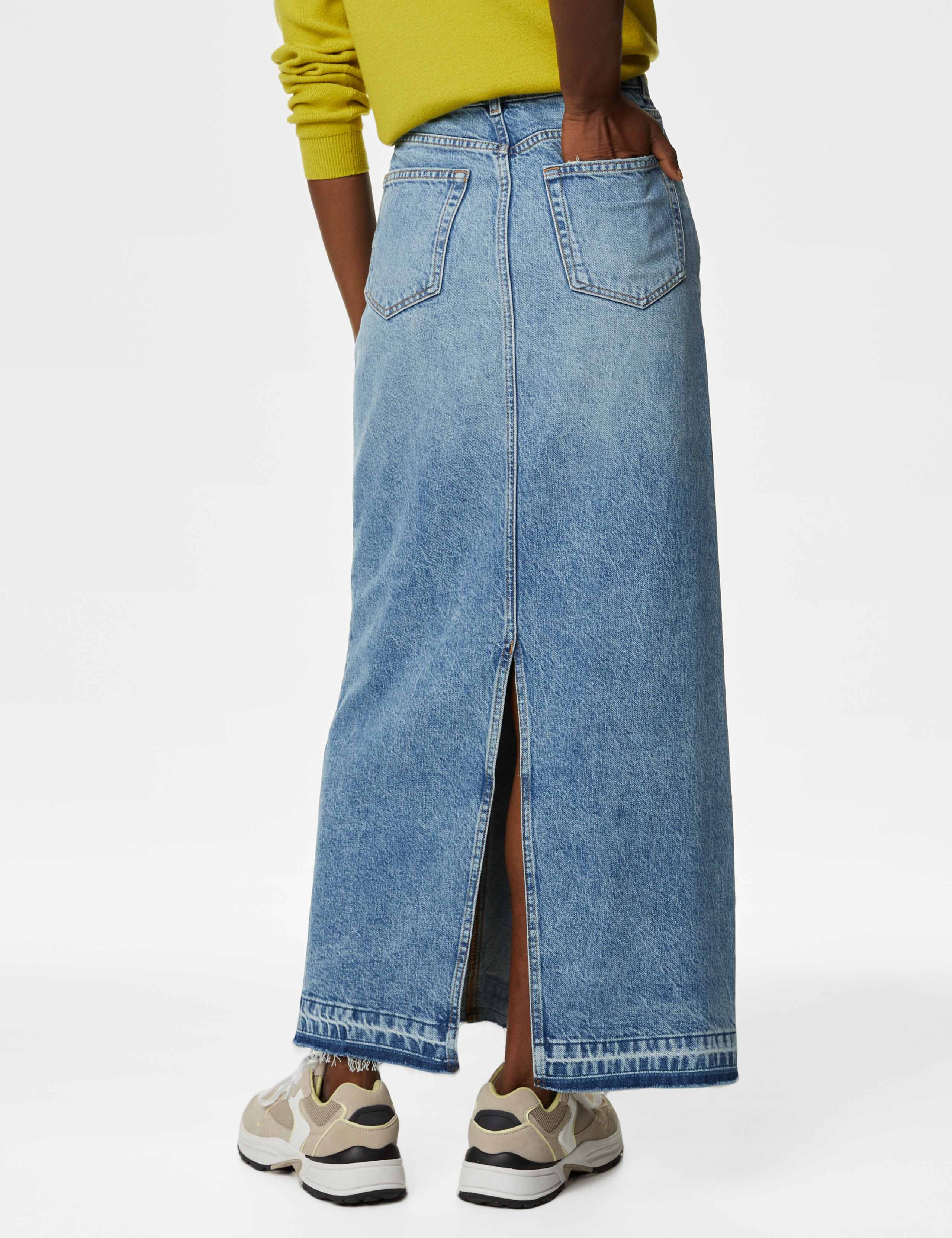 Denim Maxi Skirt 5 of 5