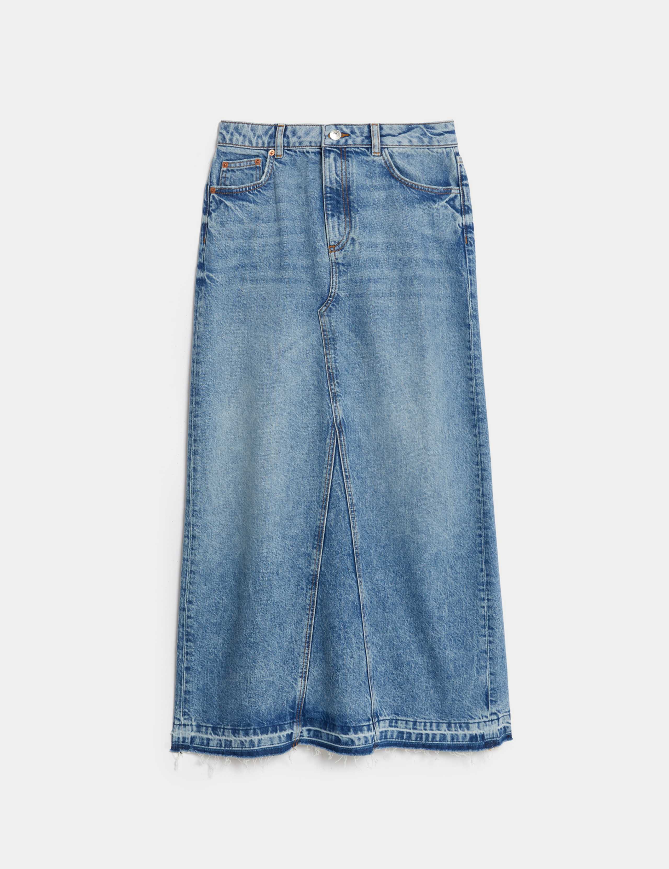 Denim Maxi Skirt 2 of 5
